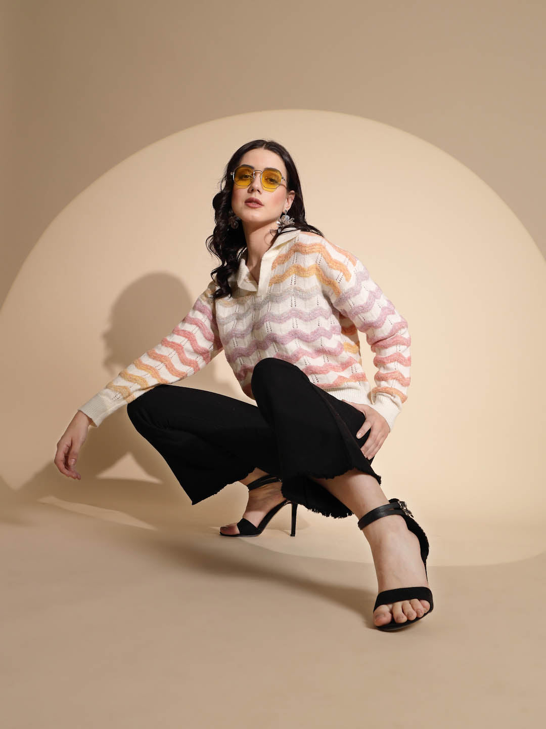 Multicolor Striped Wool Blend Pullover - Global Republic