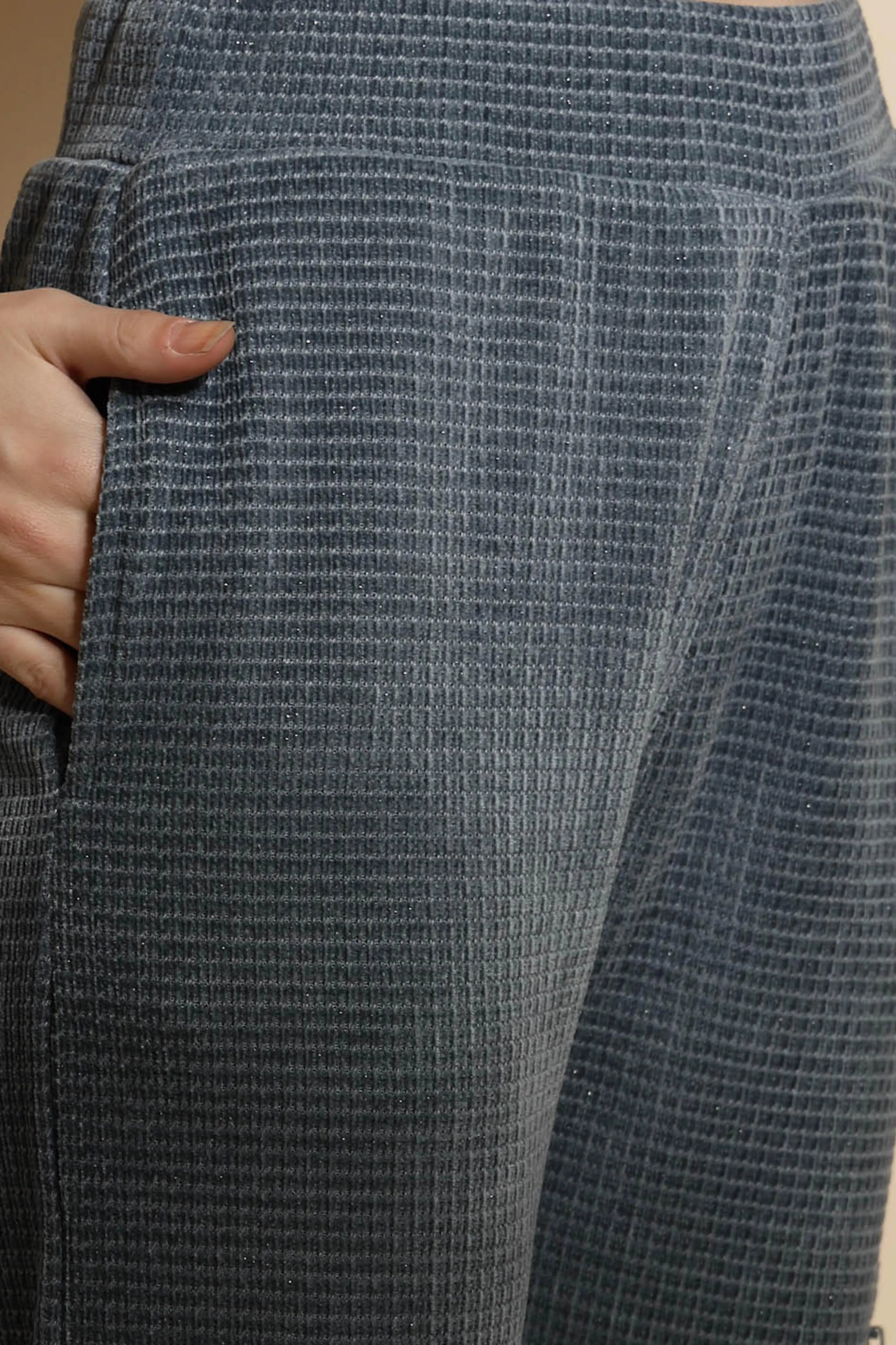 Teal Solid Cotton Blend Co-ord Set - Global Republic