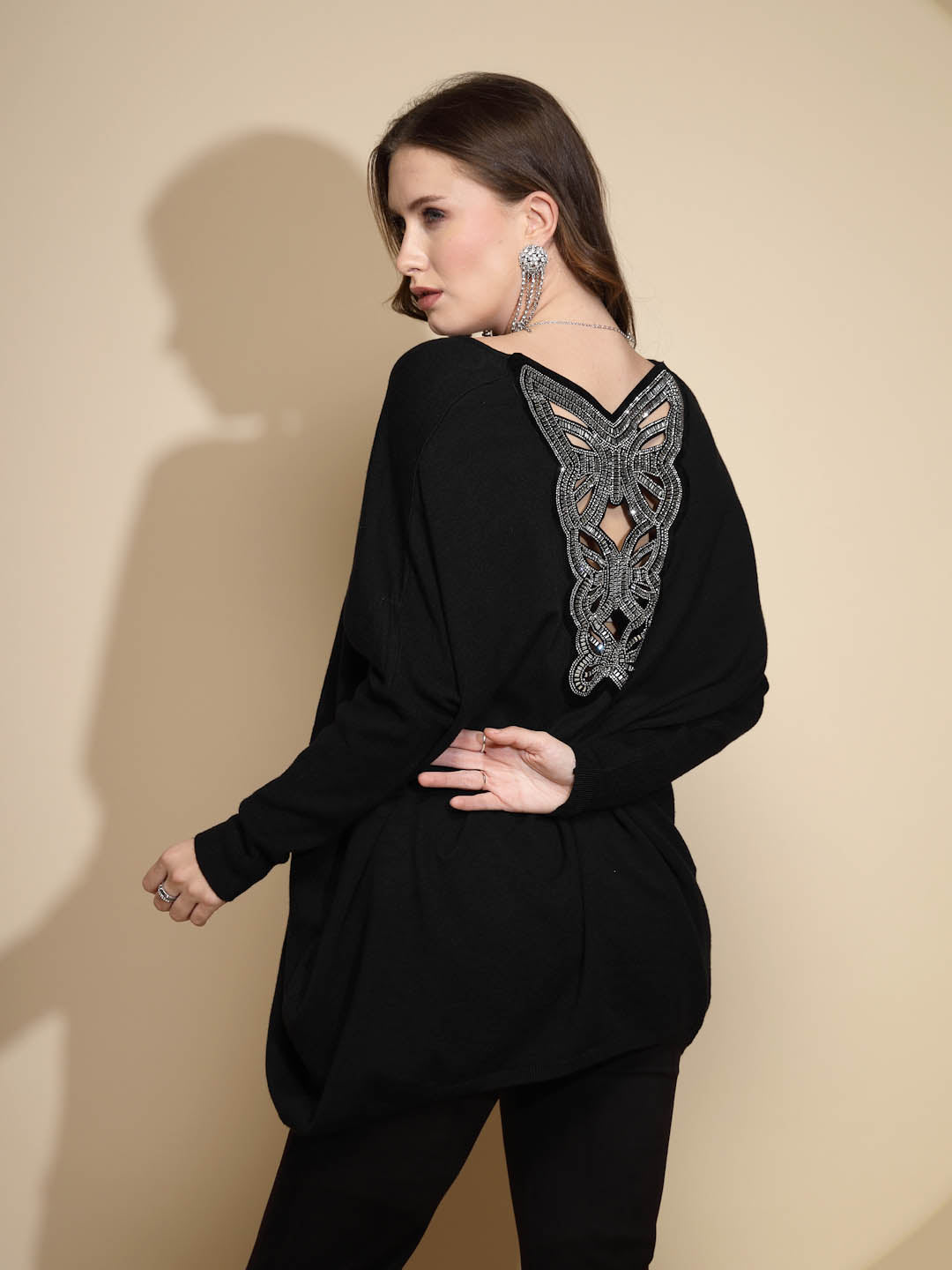Embroidered Nylon Pullover Sweater - Global Republic