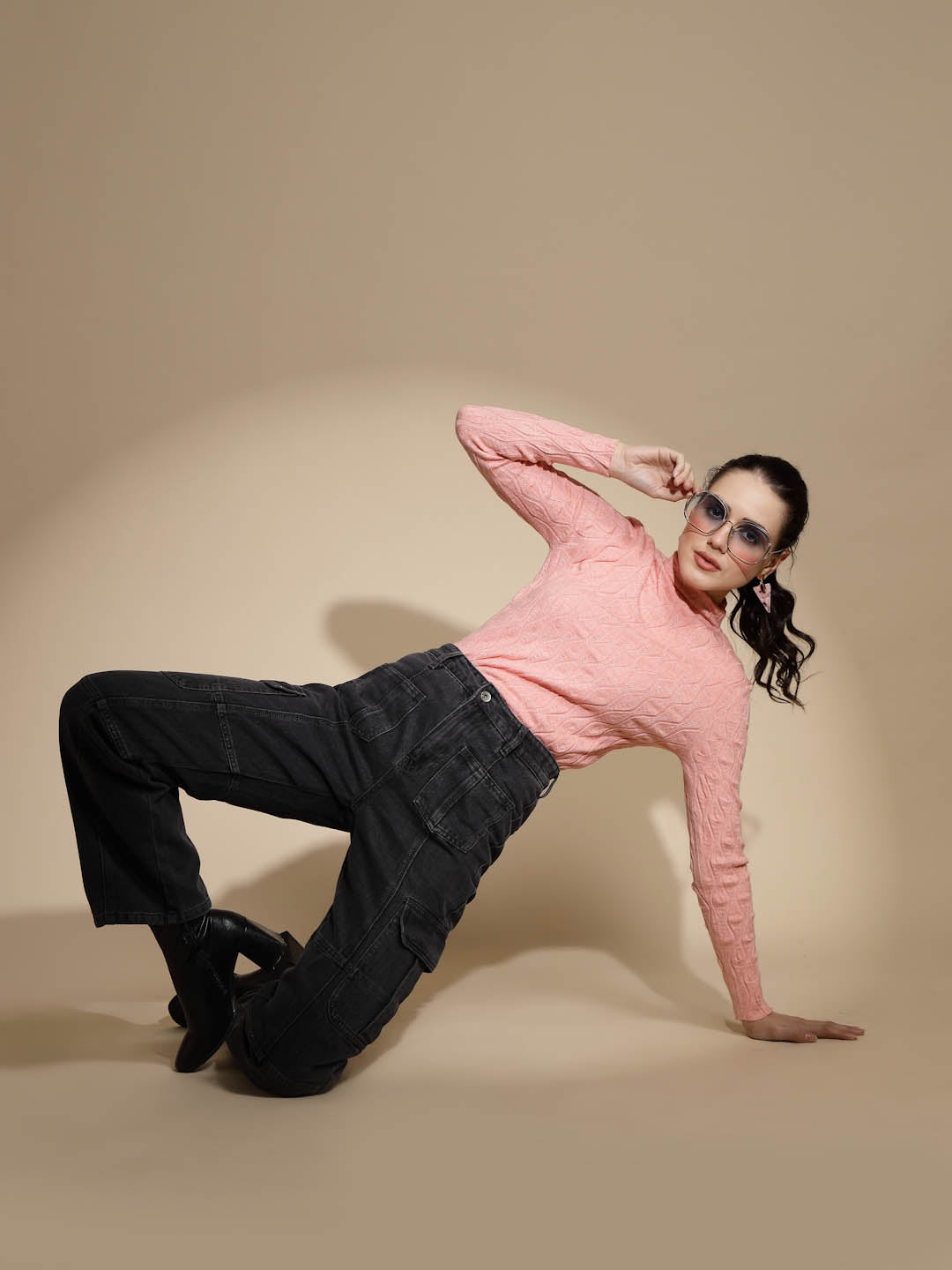 Solid Turtle Neck Knitted Skivvy - Global Republic