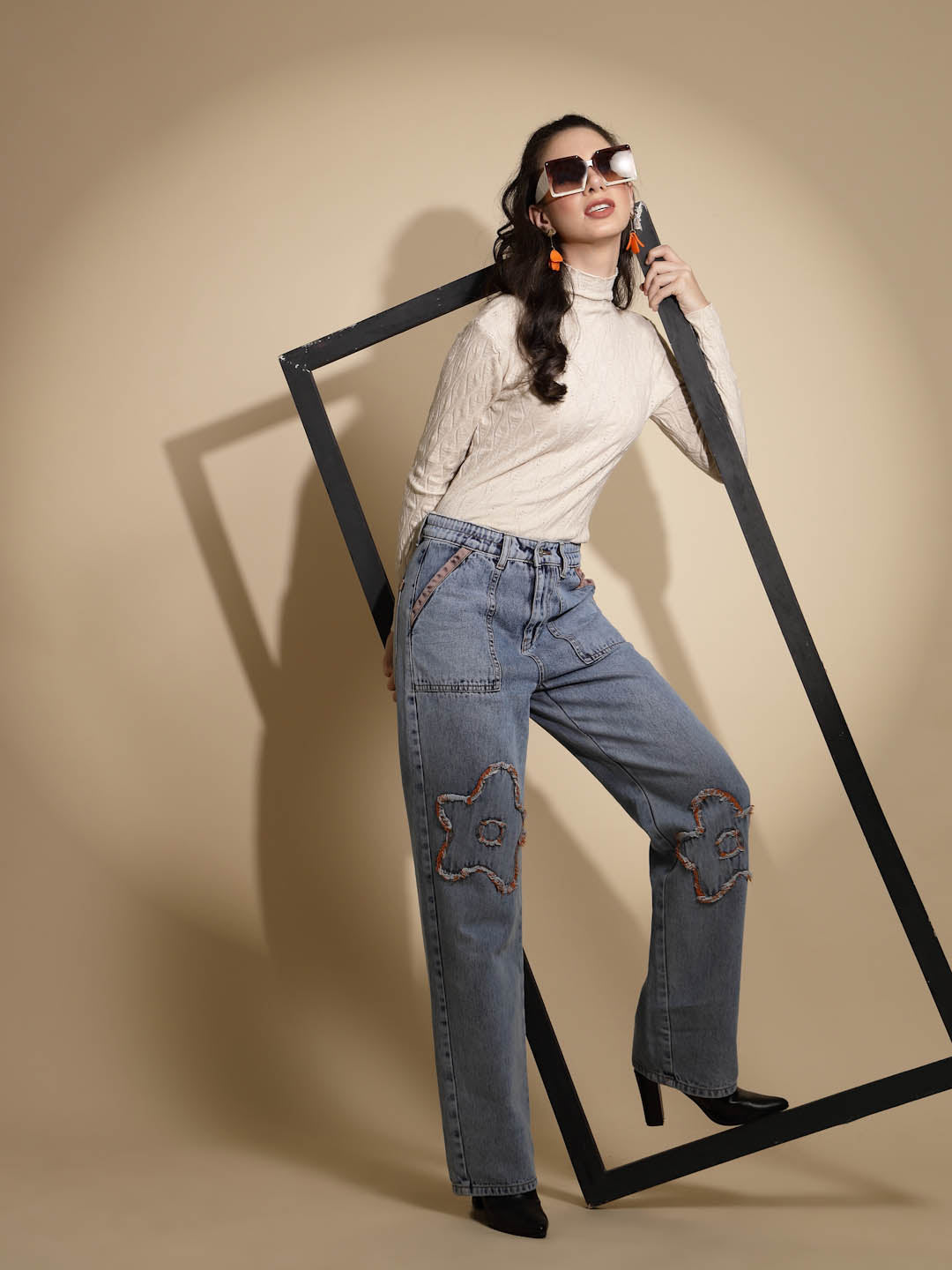 Solid Turtle Neck Knitted Skivvy - Global Republic