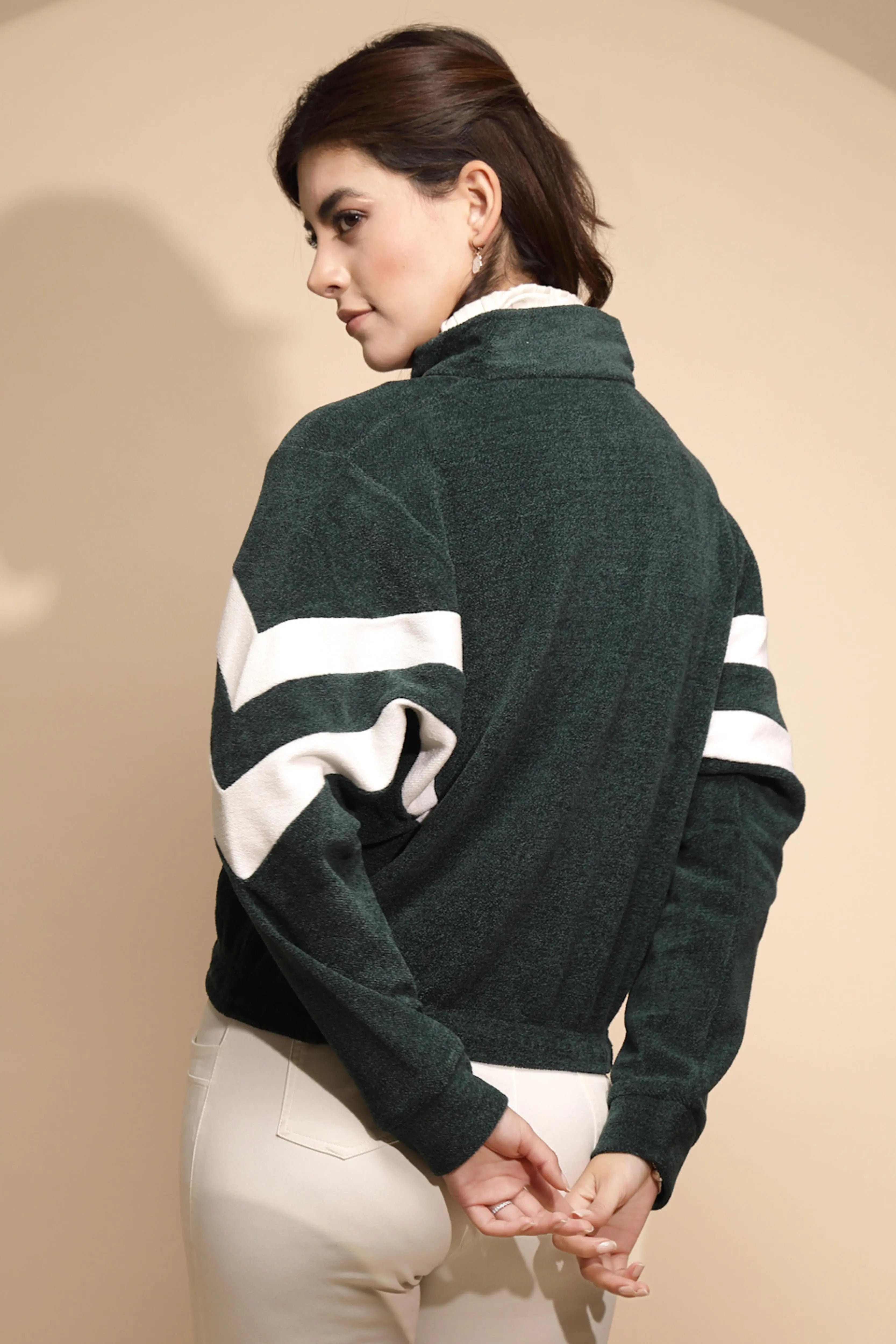 Green cotton Loose Sweatshirt - Global Republic