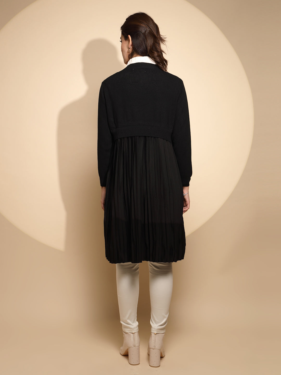 Black Long Winter Shrug - Global Republic