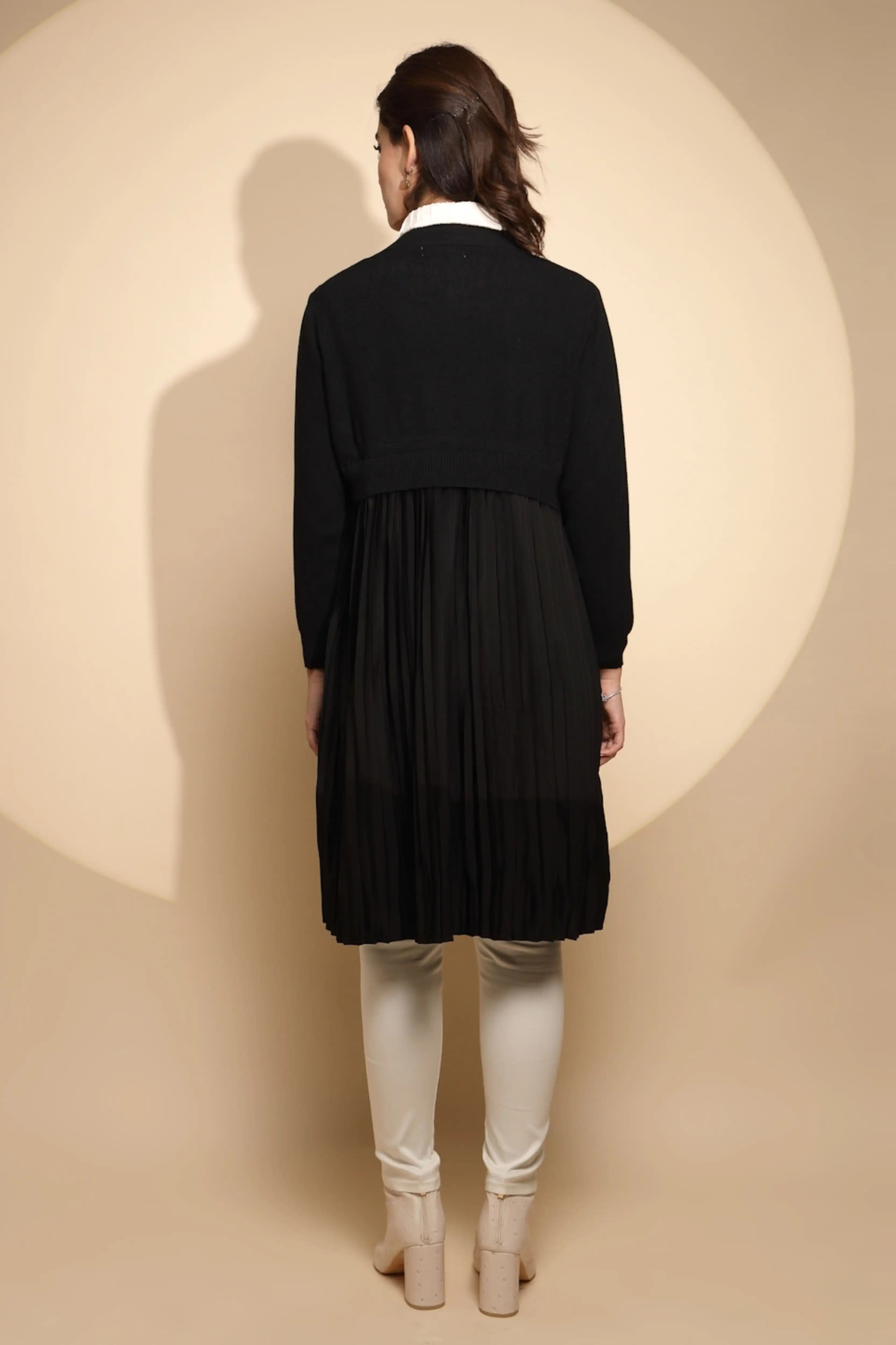 Black Long Winter Shrug