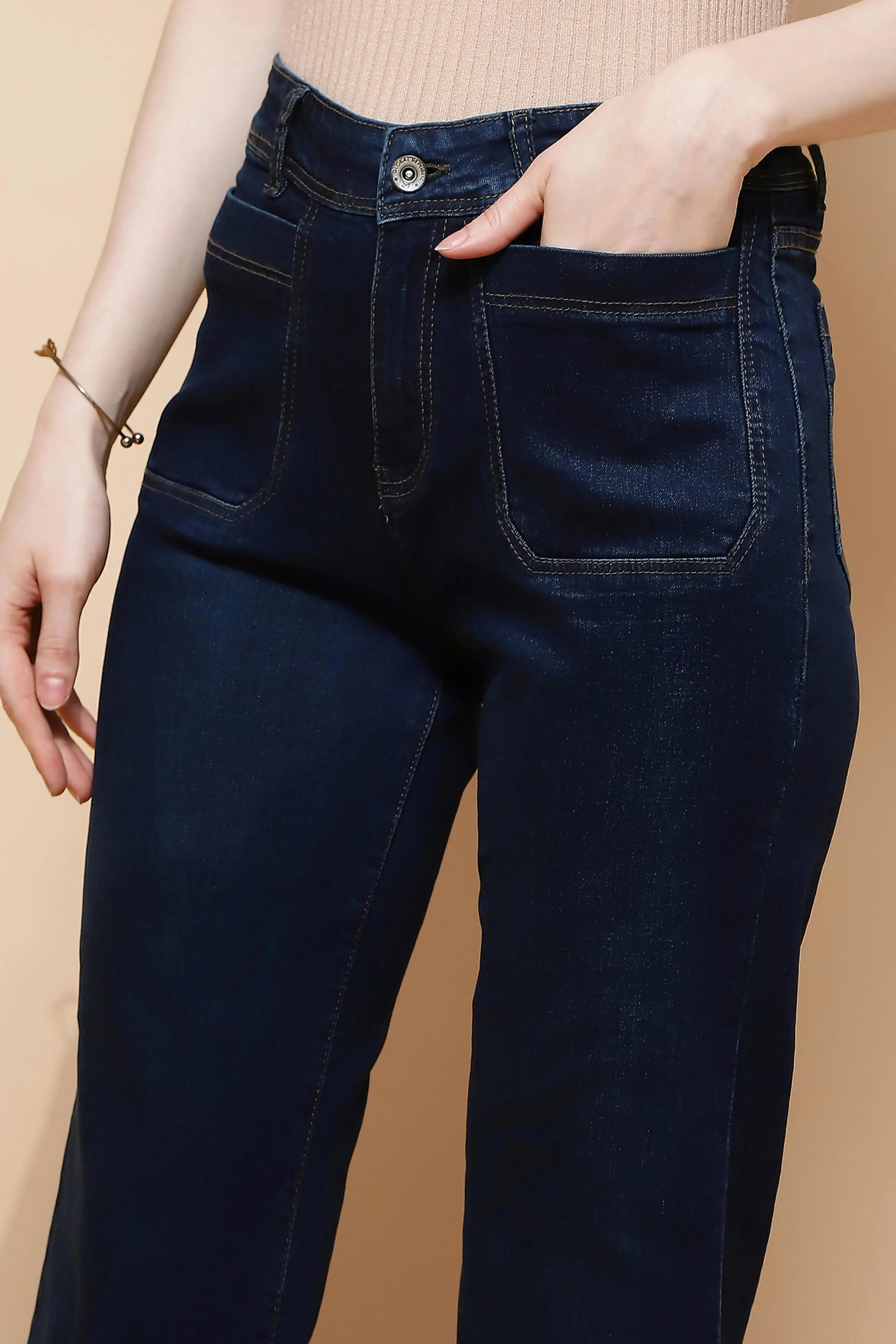Blue Straight Relaxed Fit Jeans - Global Republic