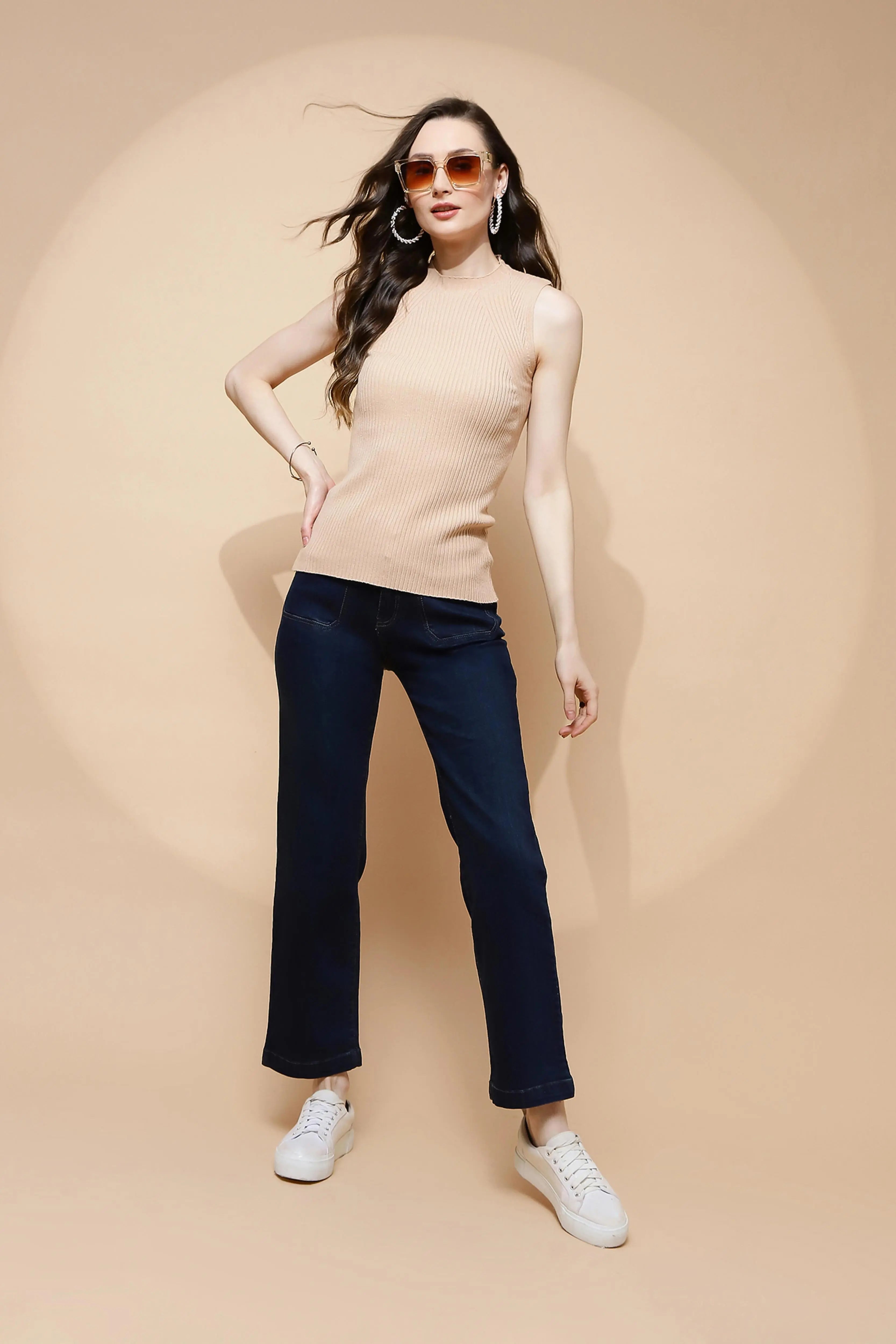 Blue Straight Relaxed Fit Jeans - Global Republic