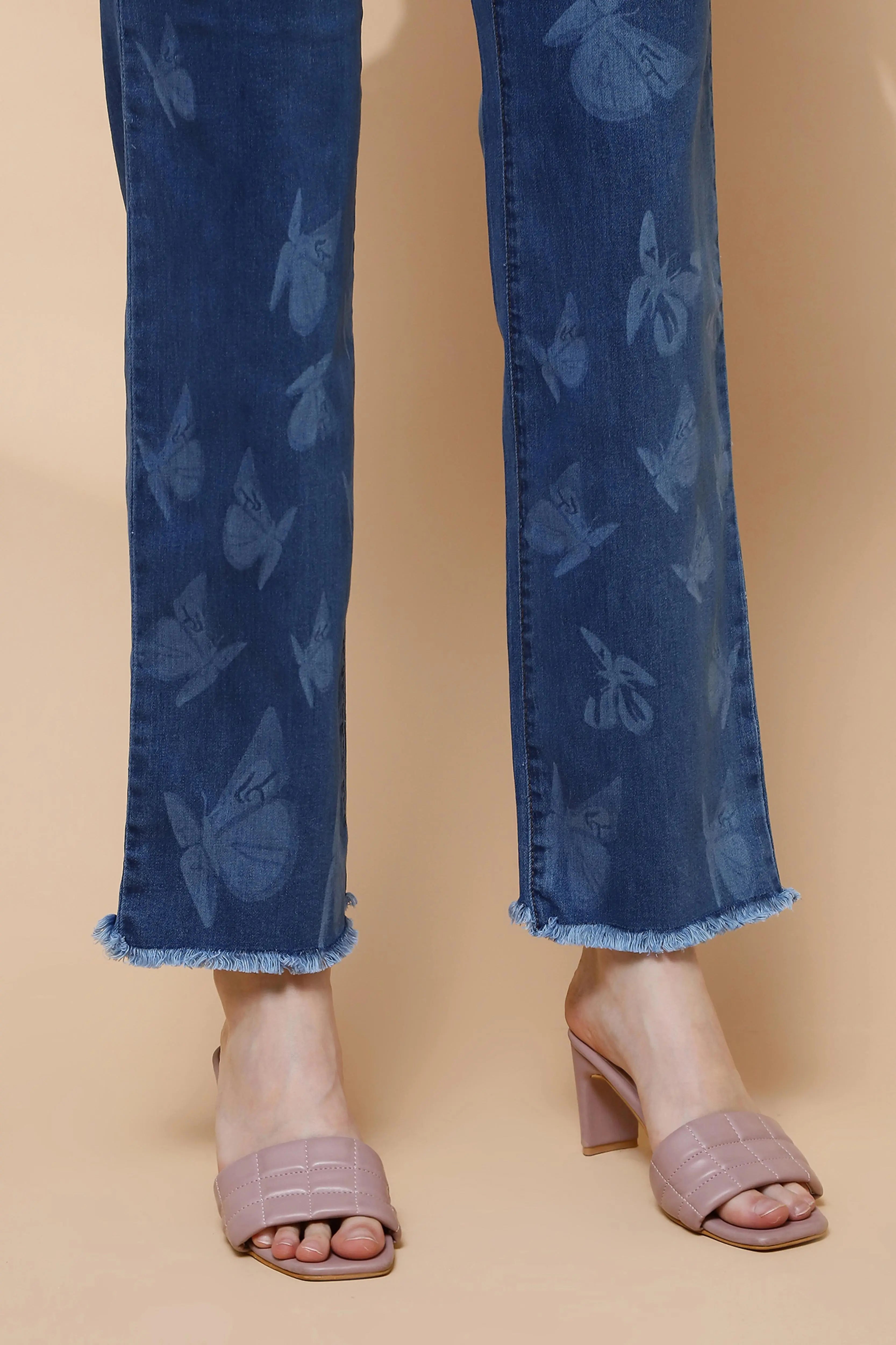 Blue Straight Slim Fit Jeans - Global Republic