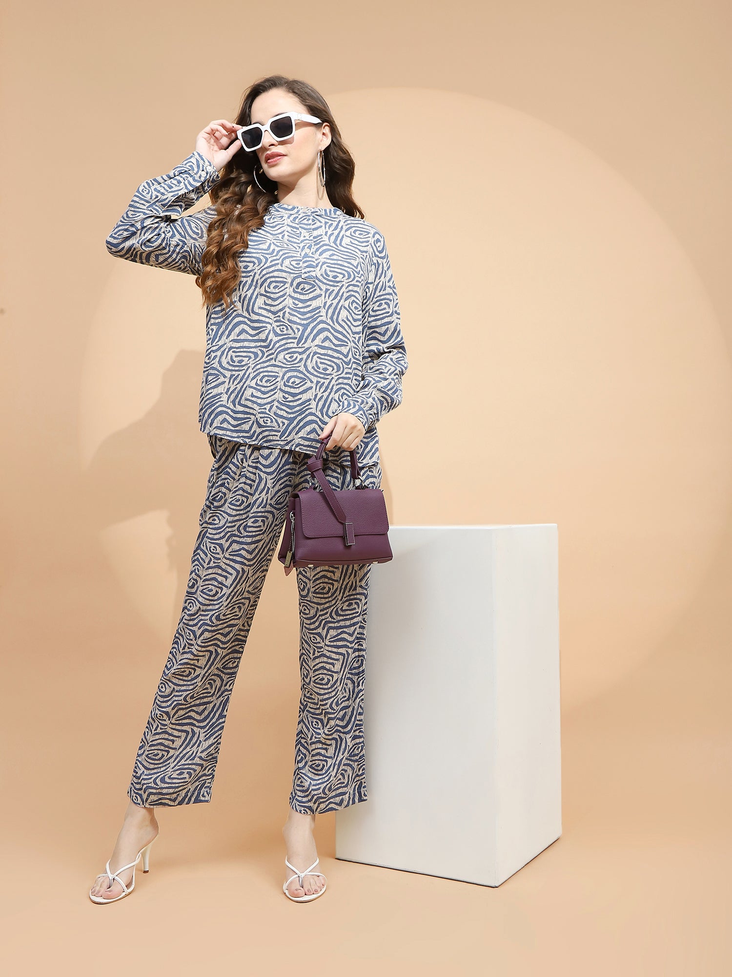 Printed Rayon Relaxed Fit Lower - Global Republic