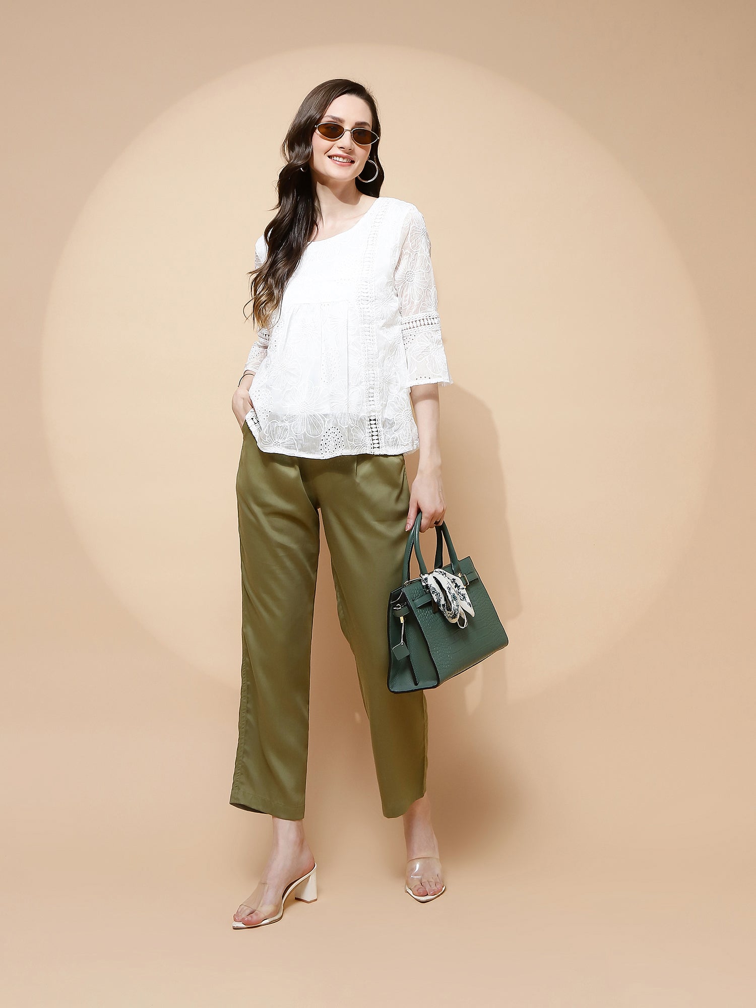 Avocado Rayon Relaxed Fit Lower - Global Republic