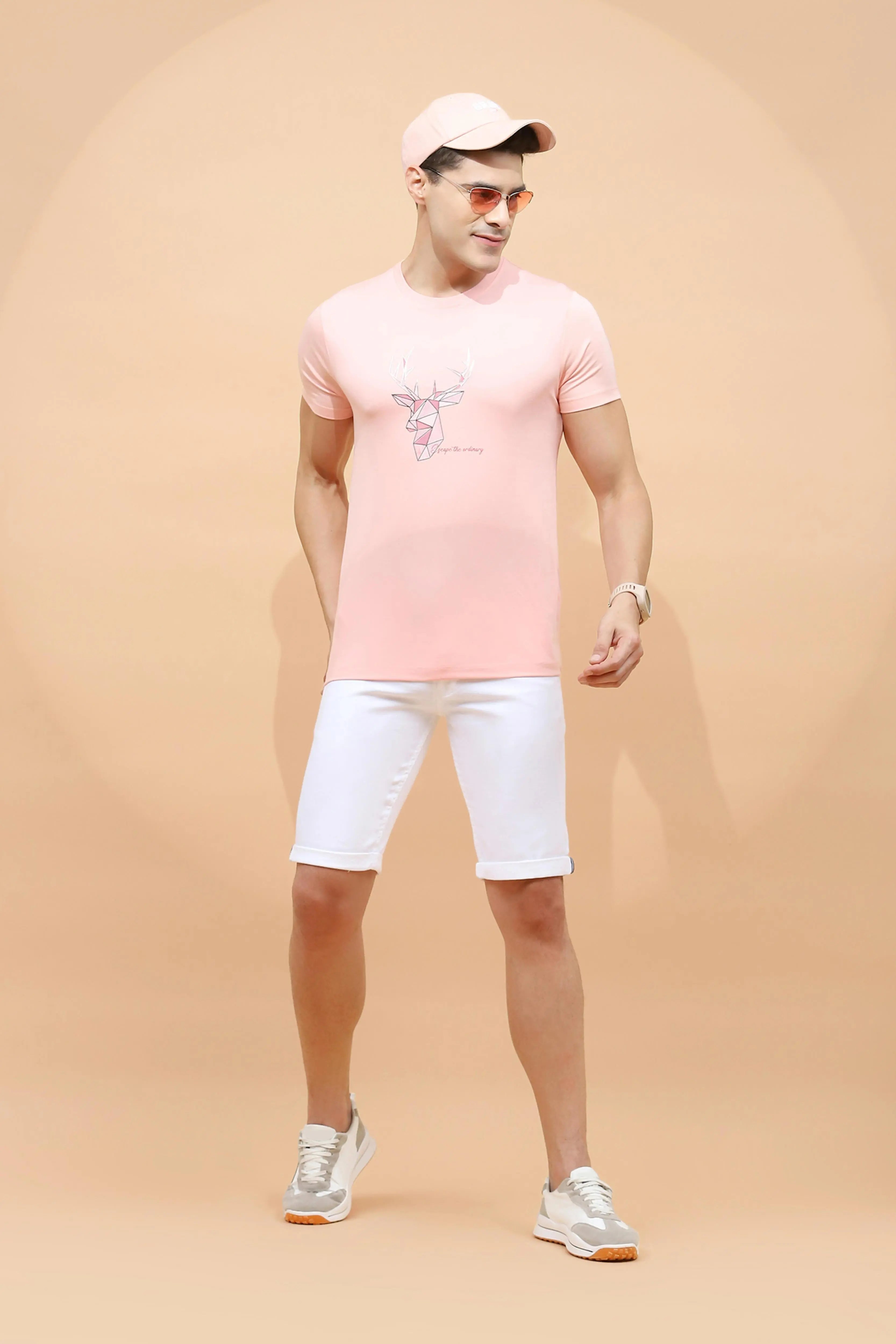 White Cotton Blend Shorts - Global Republic