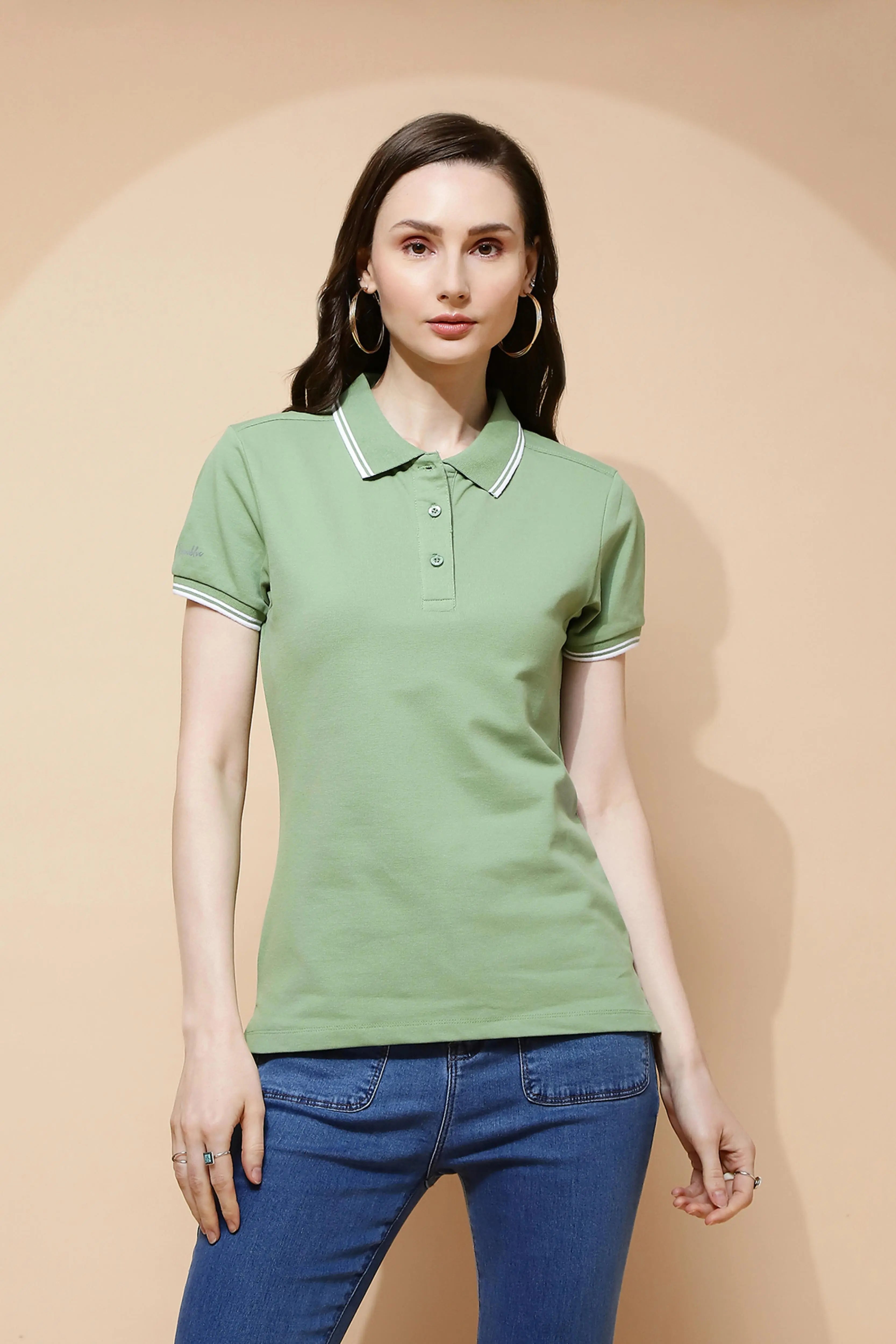 Green Regular Fit Cotton T-Shirt - Global Republic