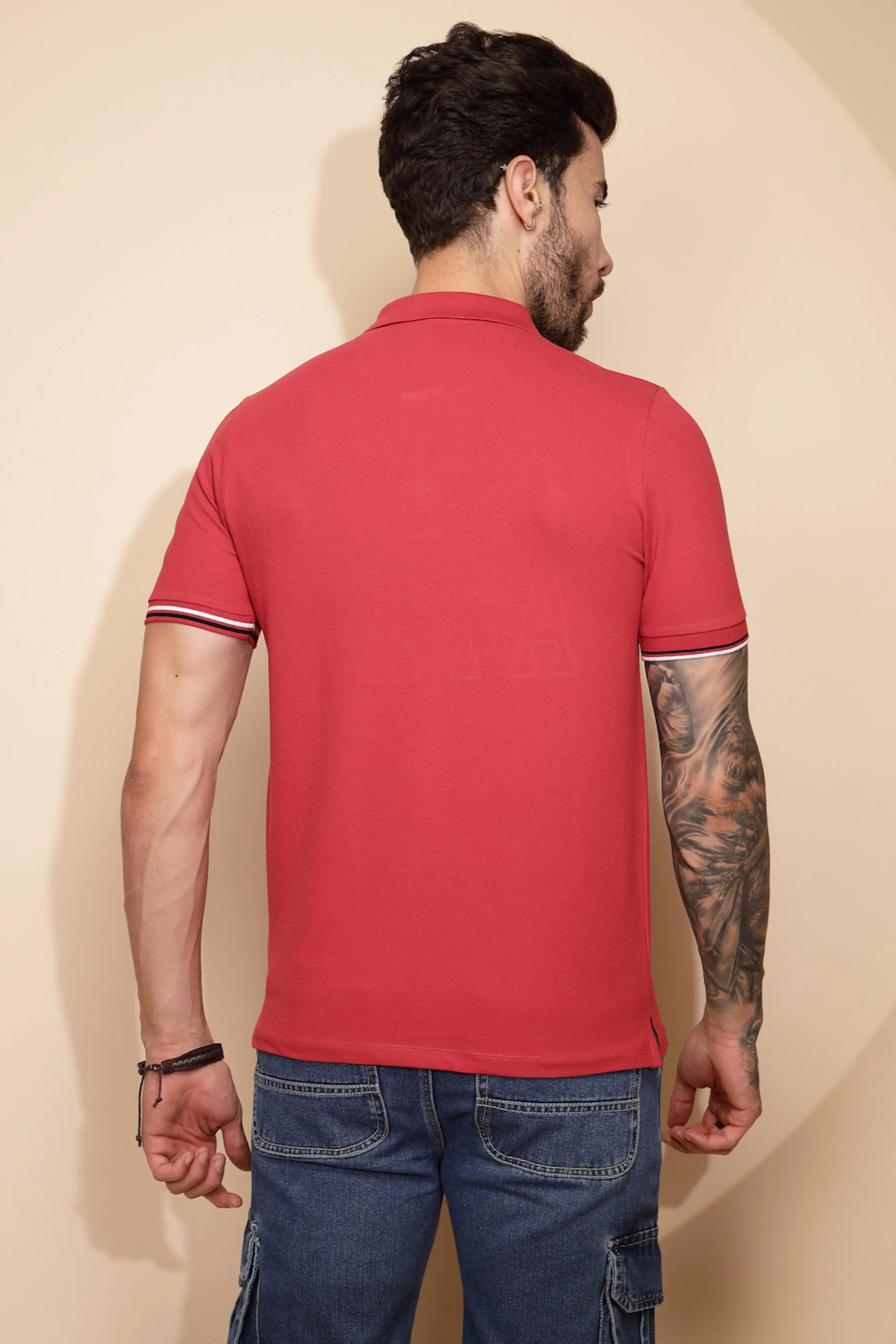 Carrot Athl Print Cotton Blend T-Shirt For Men - Global Republic