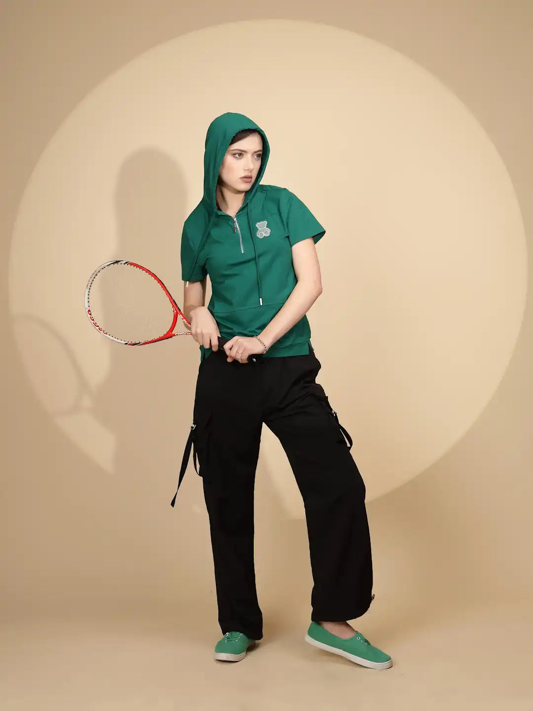 Black  Loose Fit Jogger - Global Republic