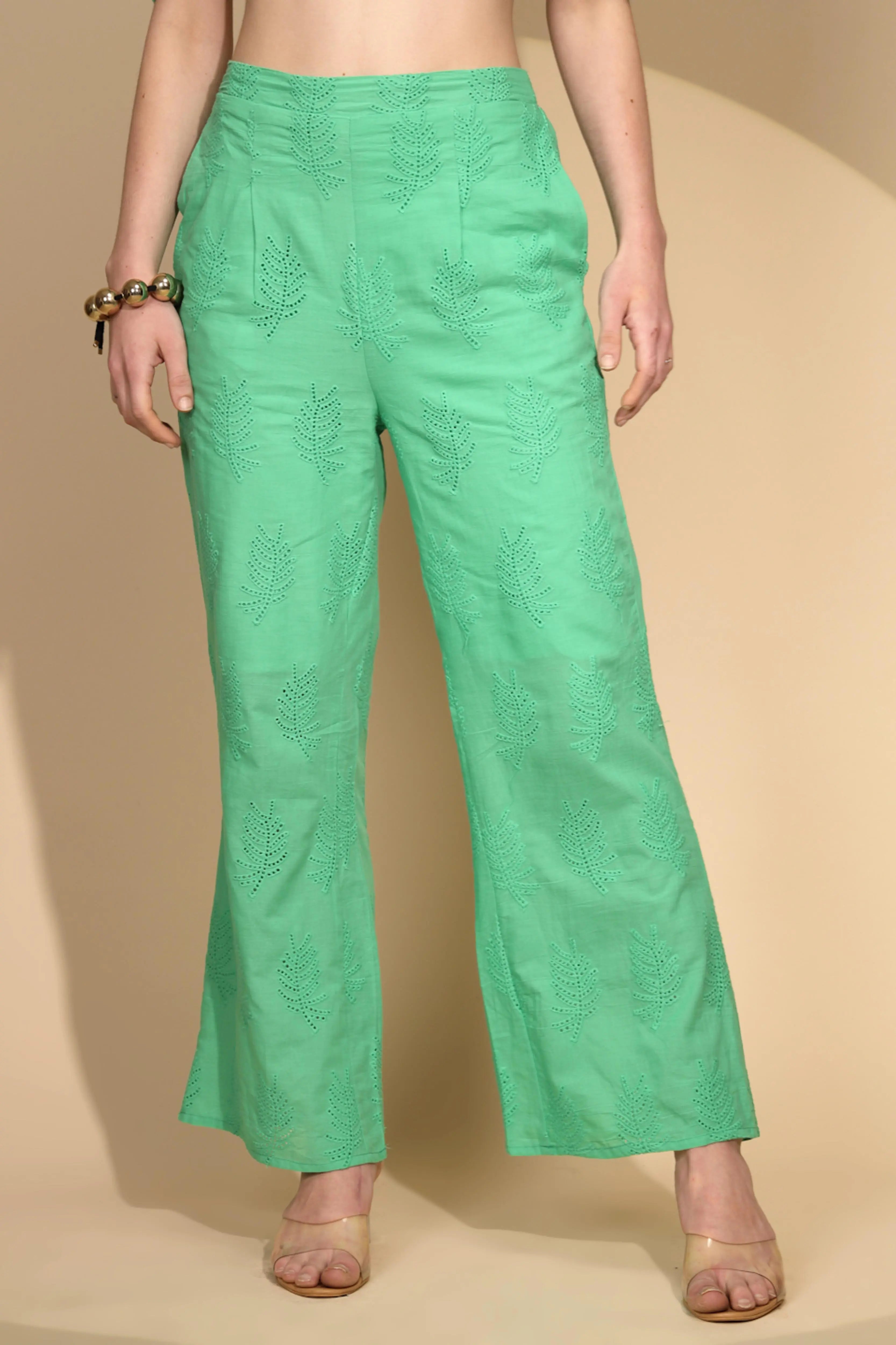 Green Cotton Regular Fit Lower - Global Republic