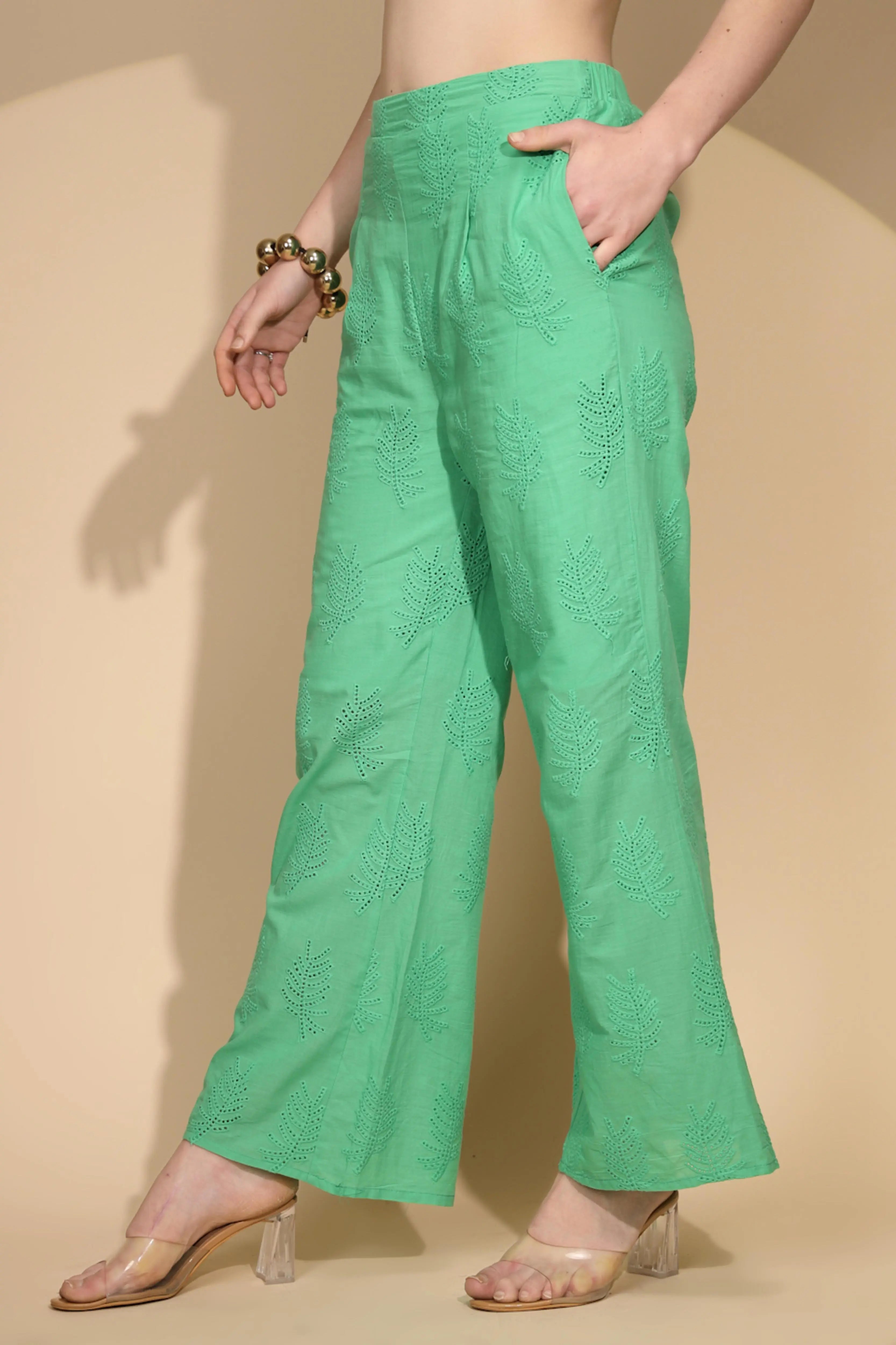 Green Cotton Regular Fit Lower - Global Republic