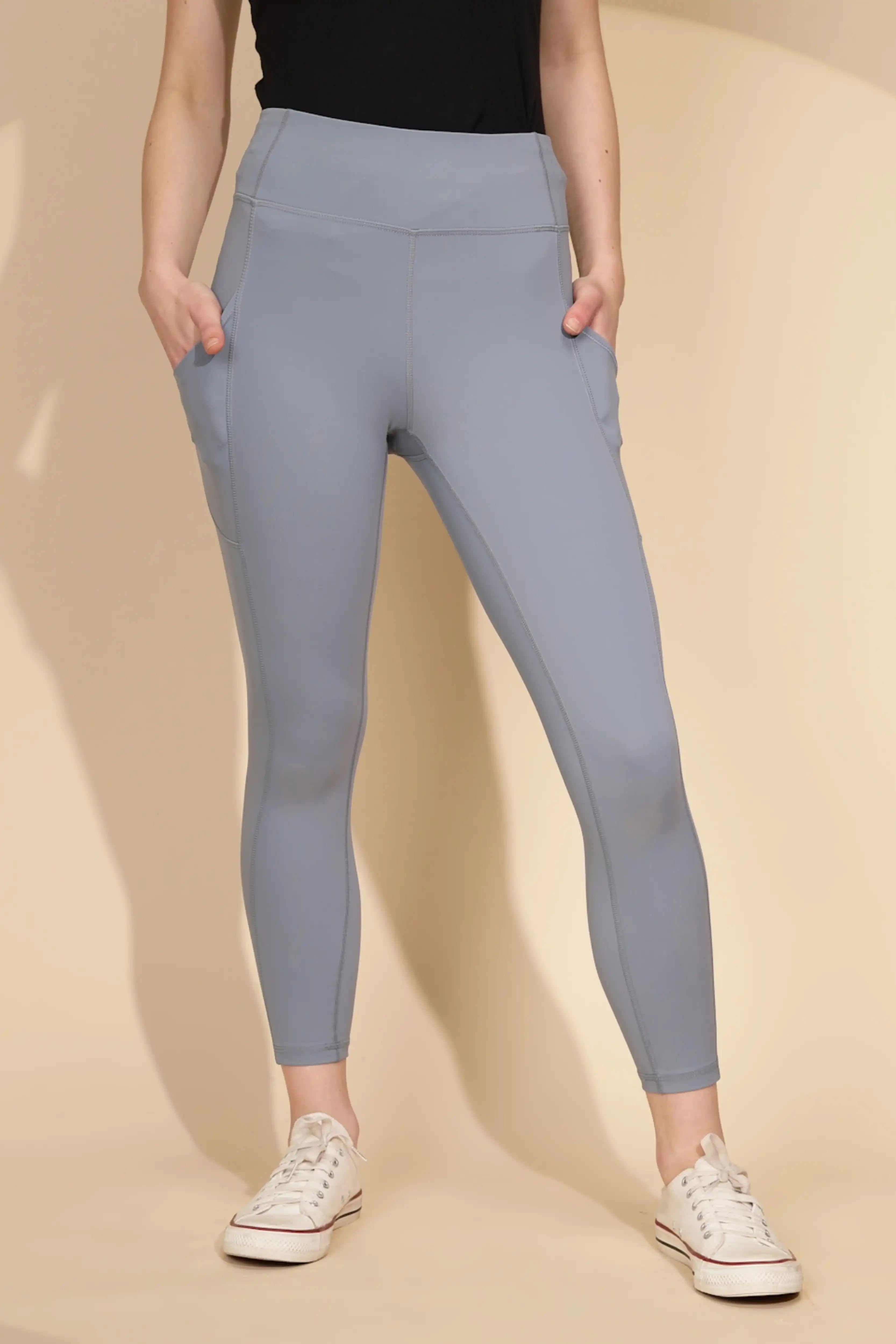 Grey cotton Skinny Fit Legging