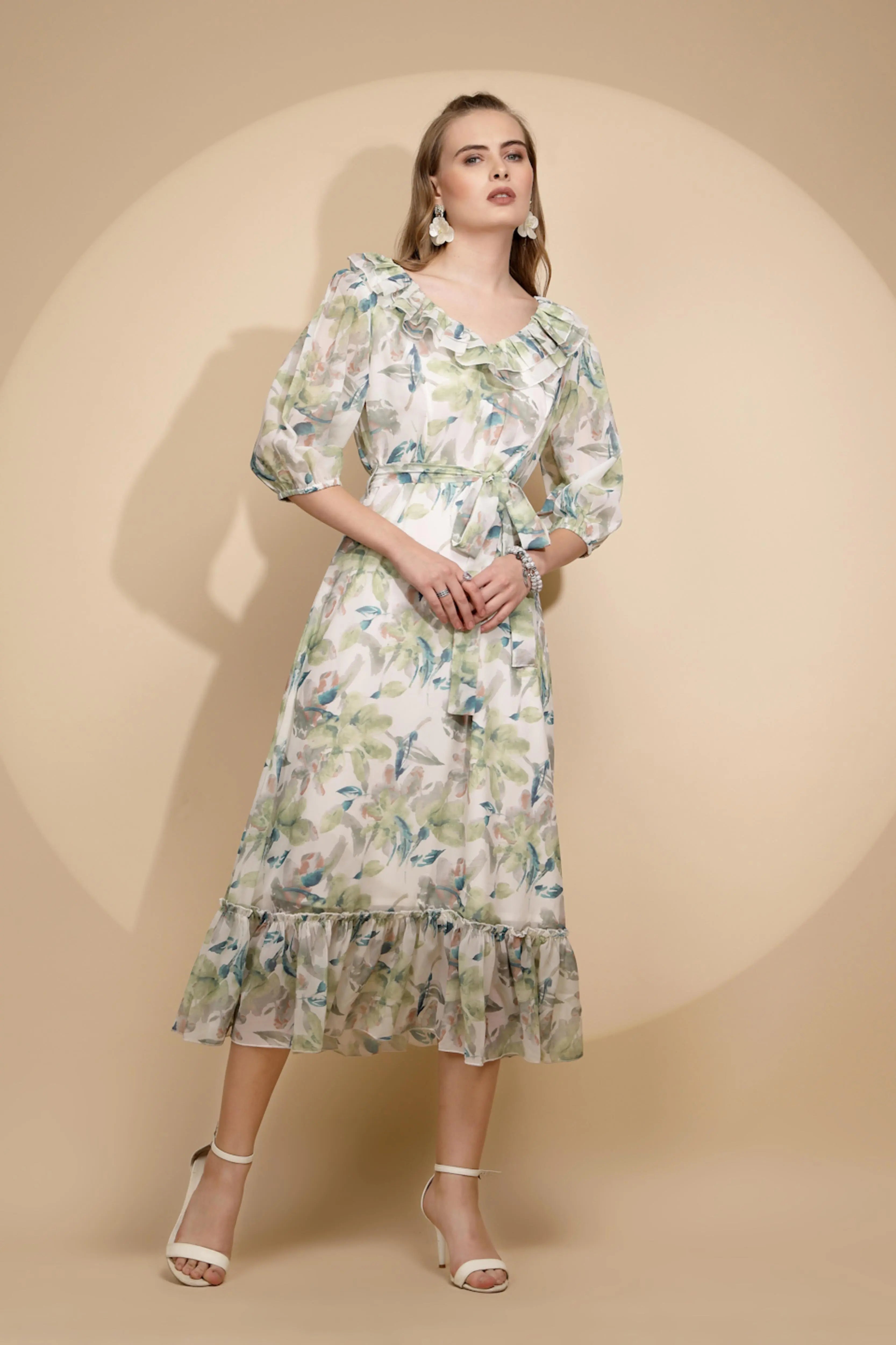 Multicolor Regular Fit Dress For Women - Global Republic