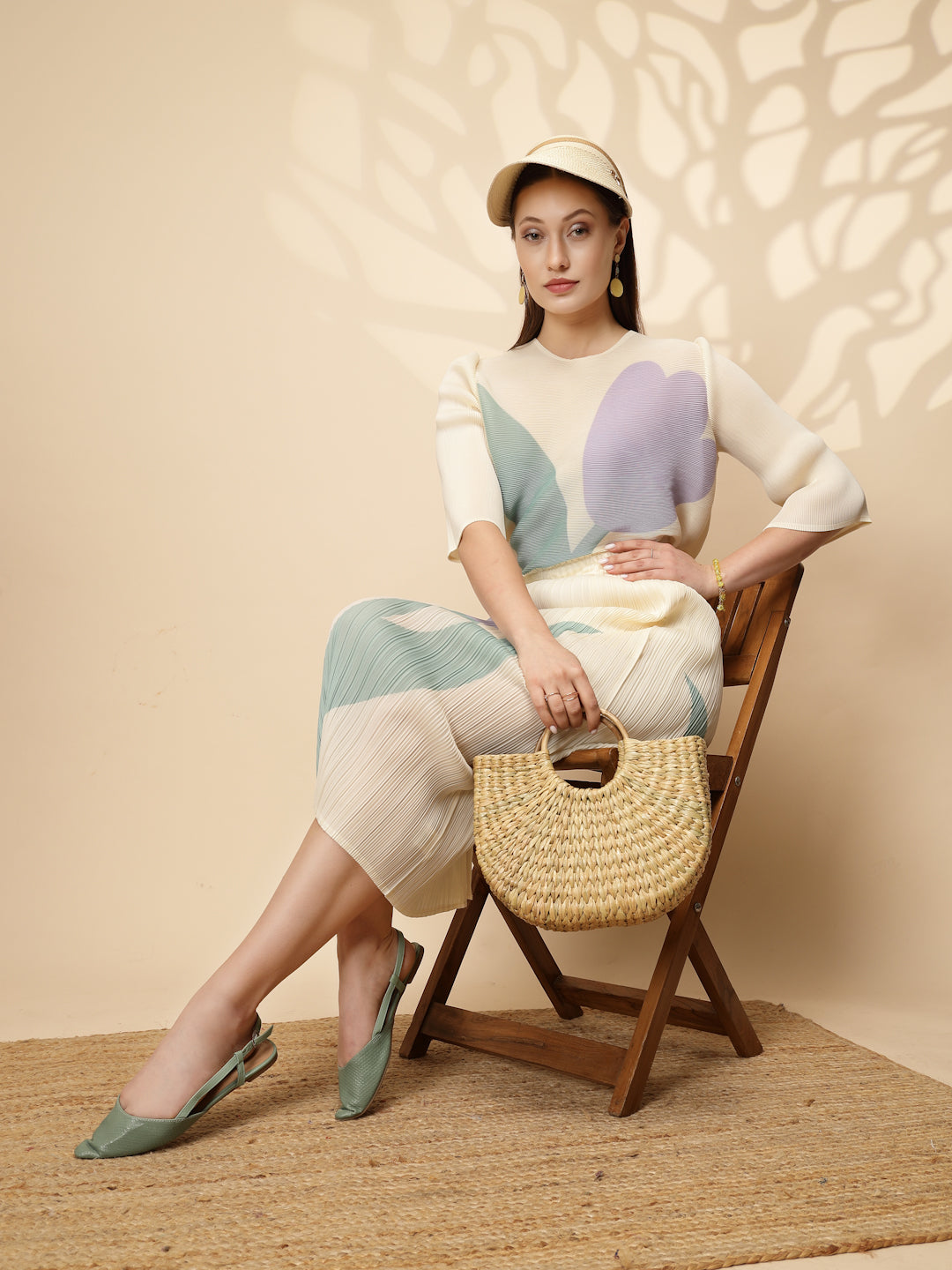 Lemon Regular Fit Co-ord Set For Women - Global Republic