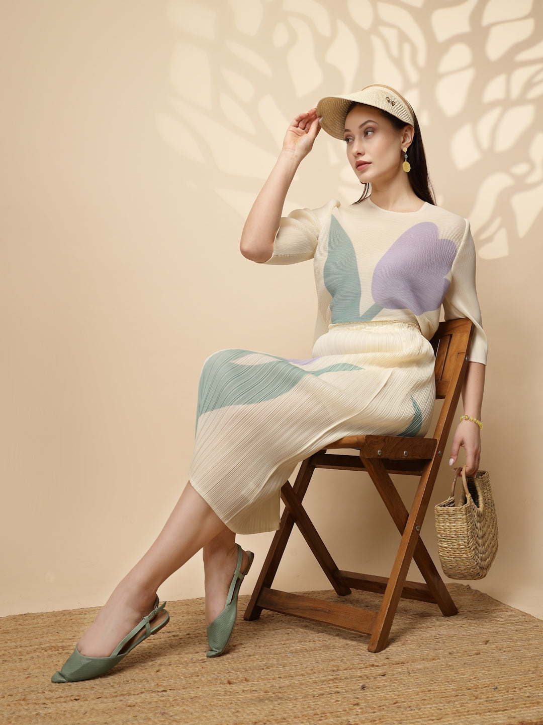 Lemon Regular Fit Co-ord Set For Women - Global Republic