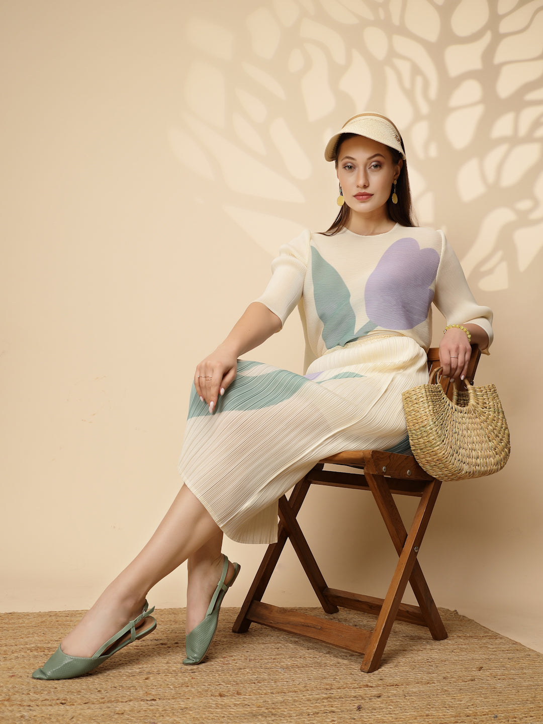 Lemon Regular Fit Co-ord Set For Women - Global Republic