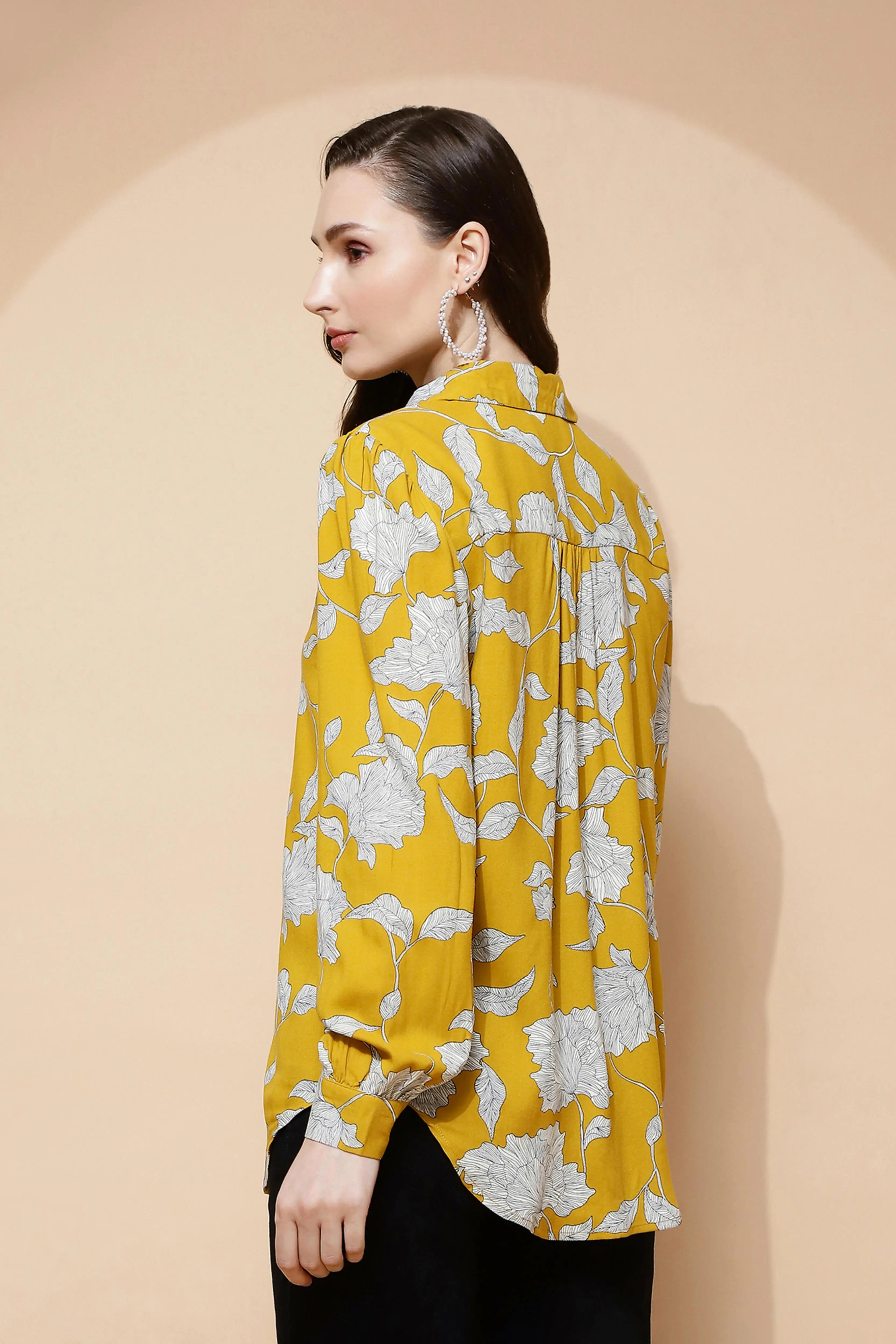 Mango Rayon Regular Fit Shirt - Global Republic