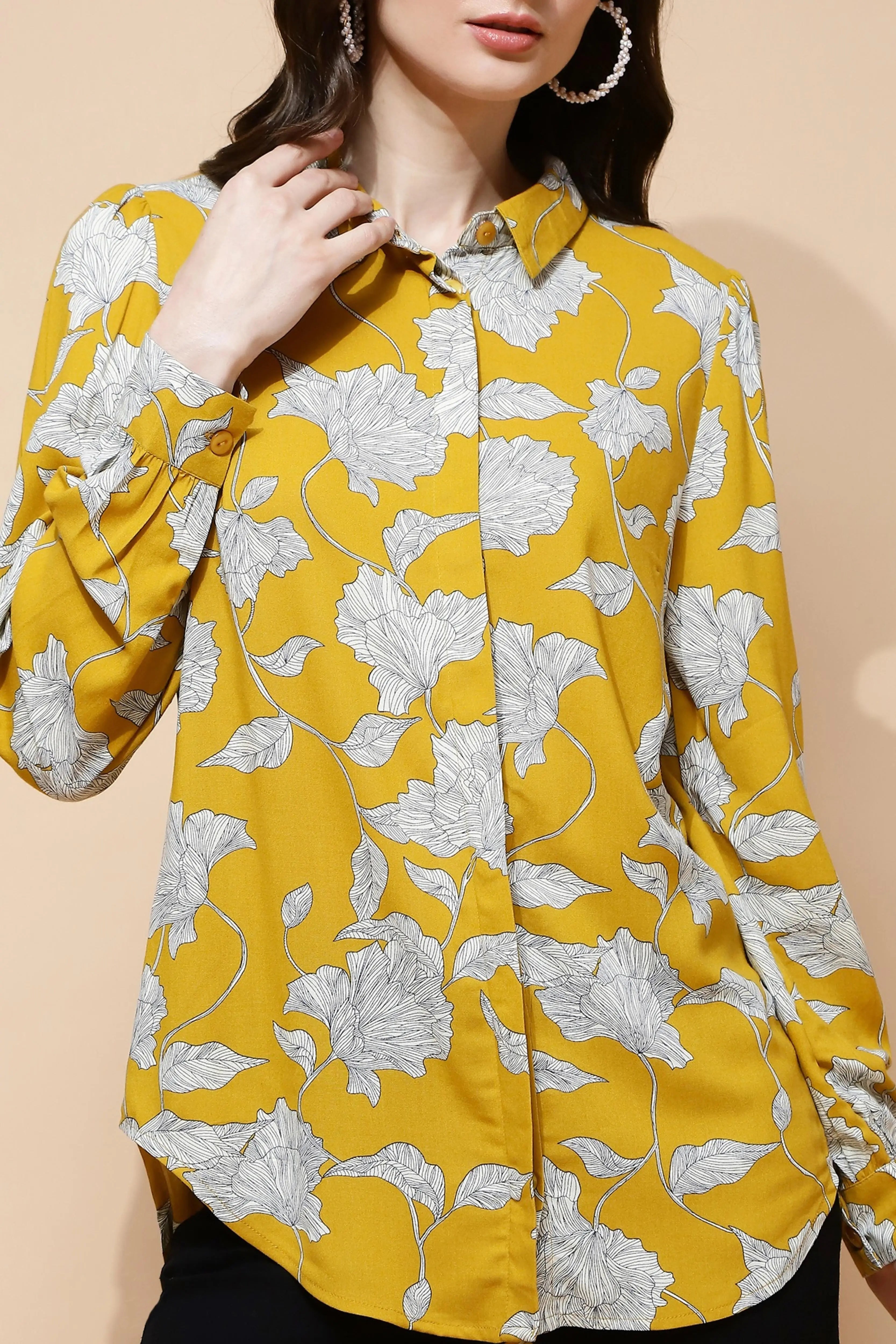 Mango Rayon Regular Fit Shirt - Global Republic