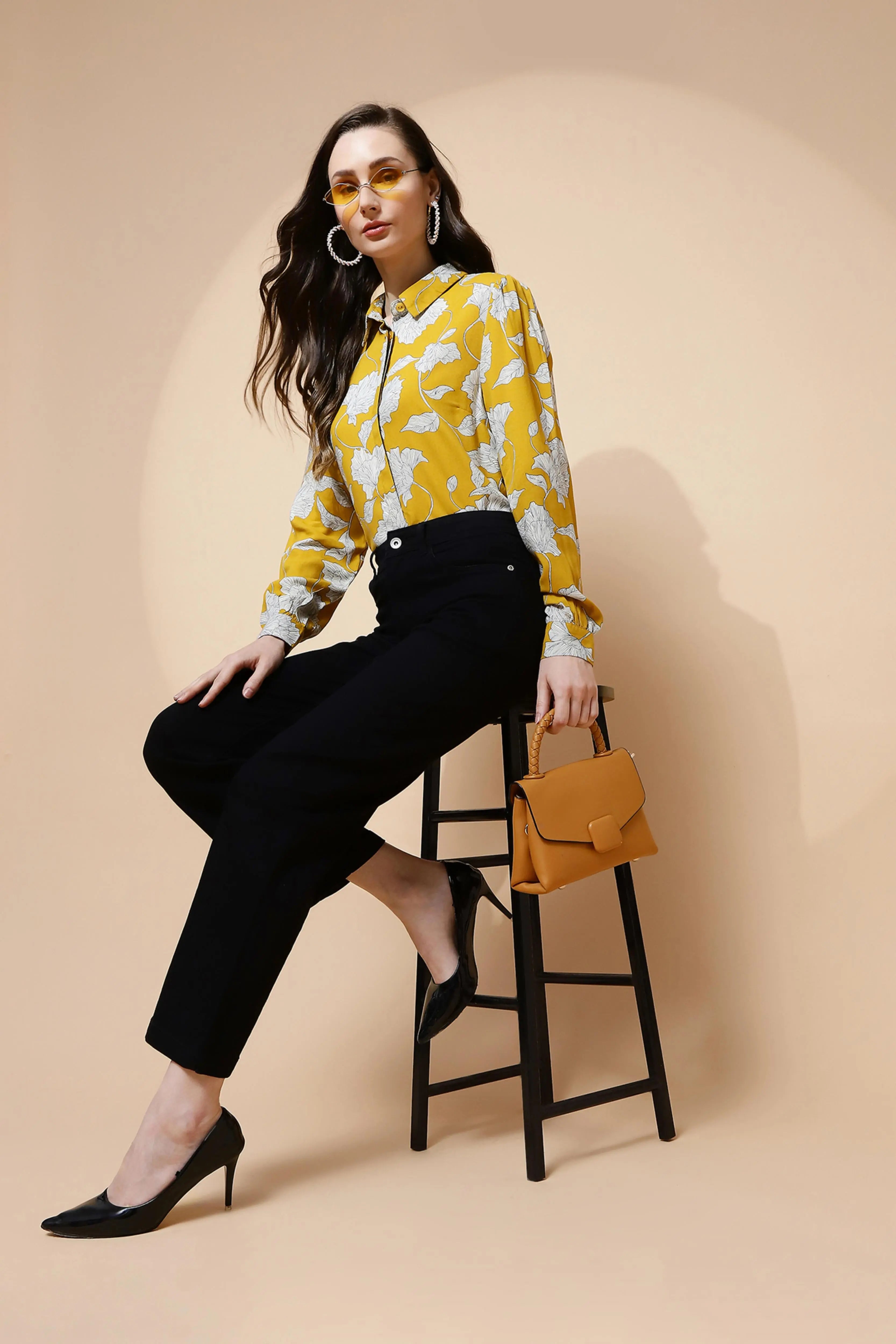 Mango Rayon Regular Fit Shirt - Global Republic