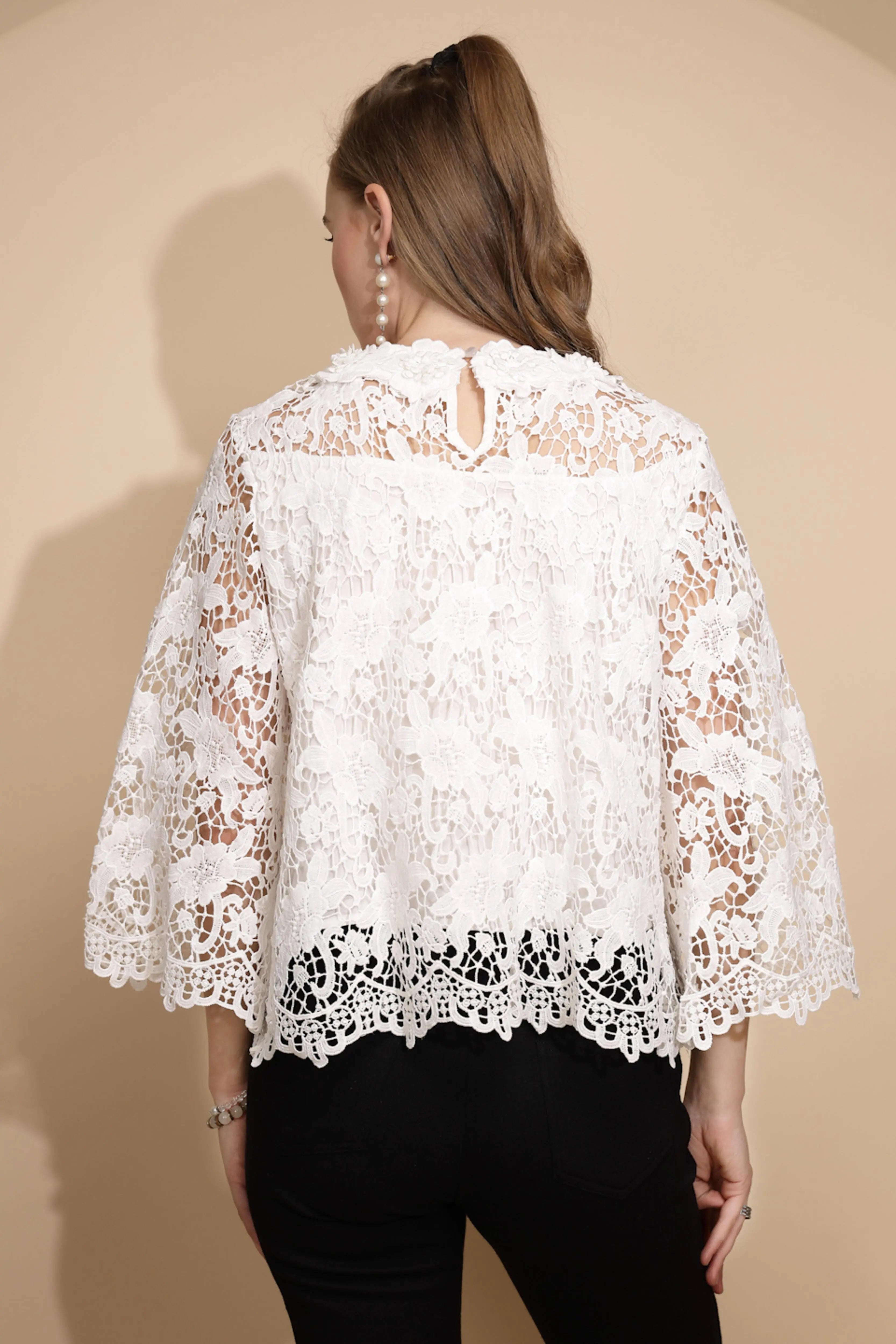 White Loose Fit Top - Global Republic