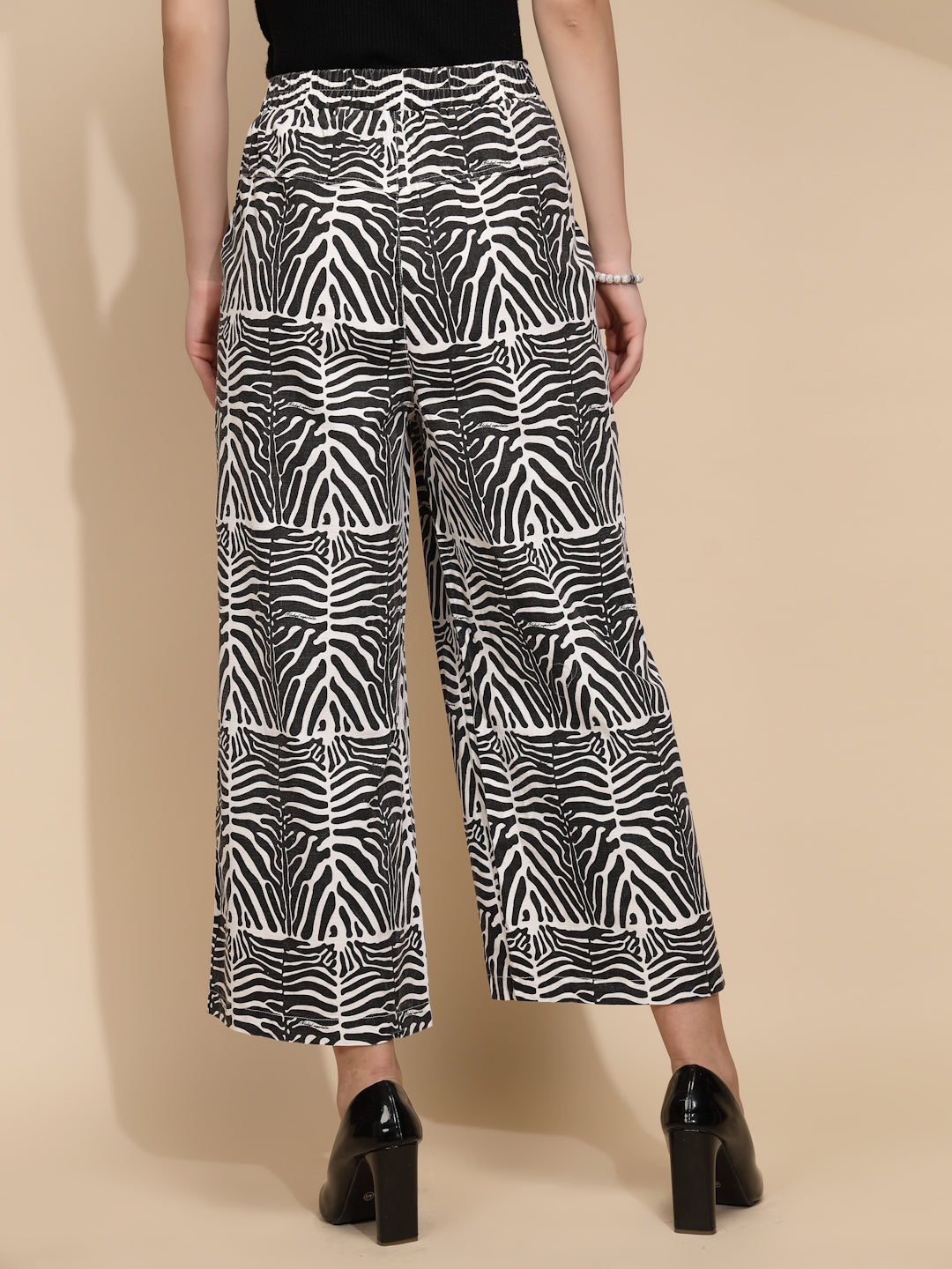 Monochrome Zebra Print Lower - Global Republic