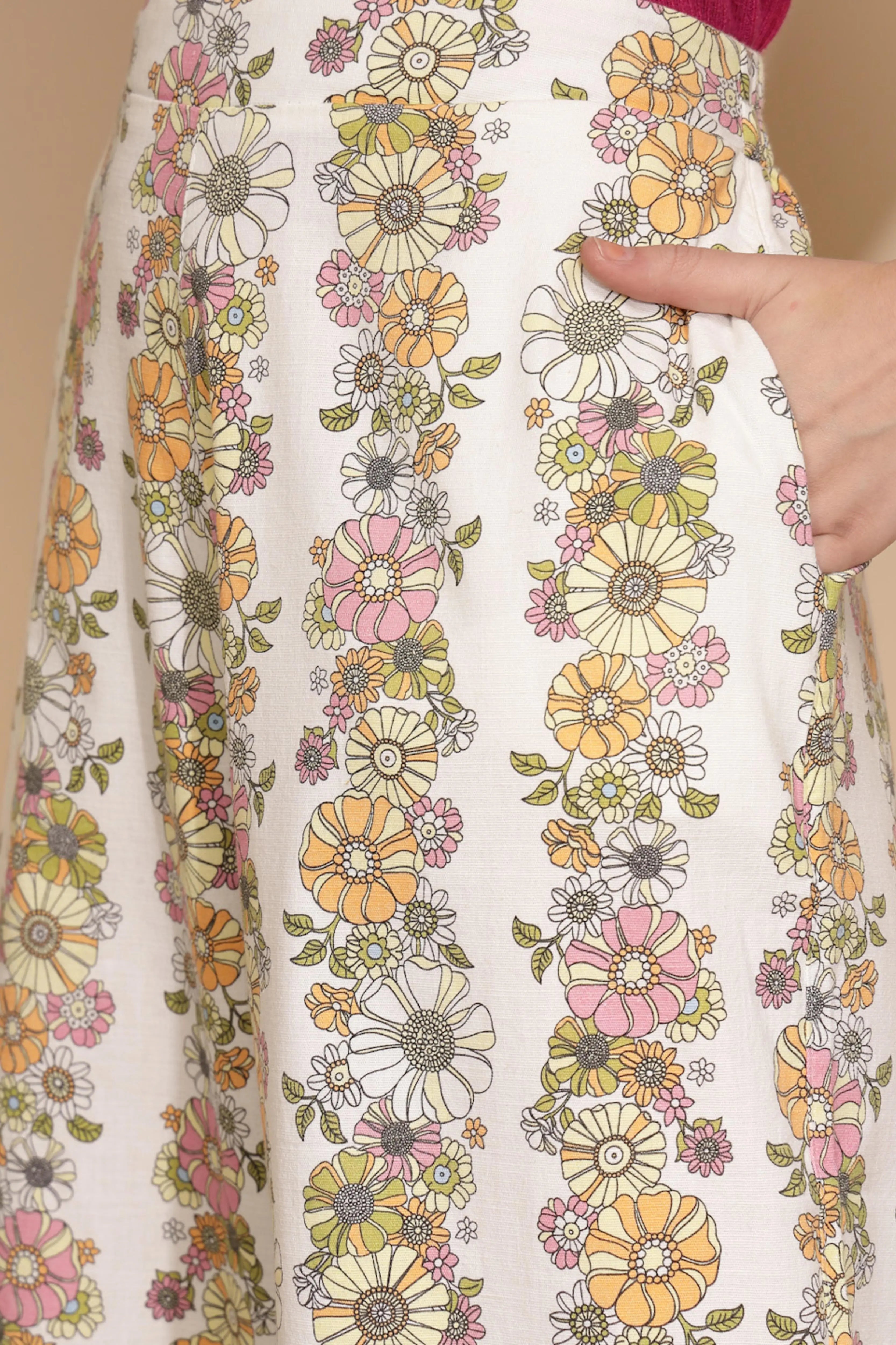 White Cotton Relaxed Fit Lower - Global Republic