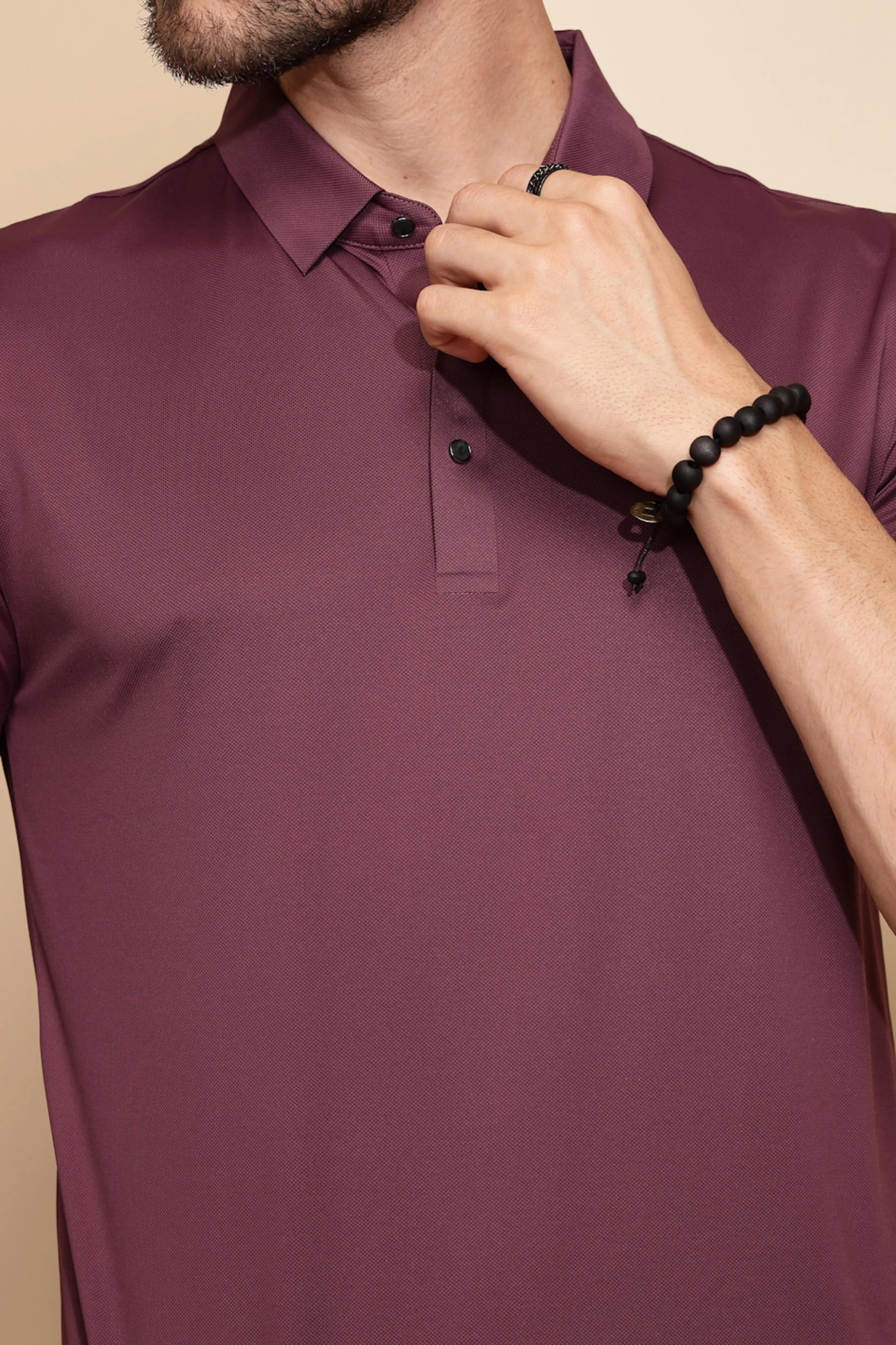 Purple Regular Fit T-Shirt For Men - Global Republic