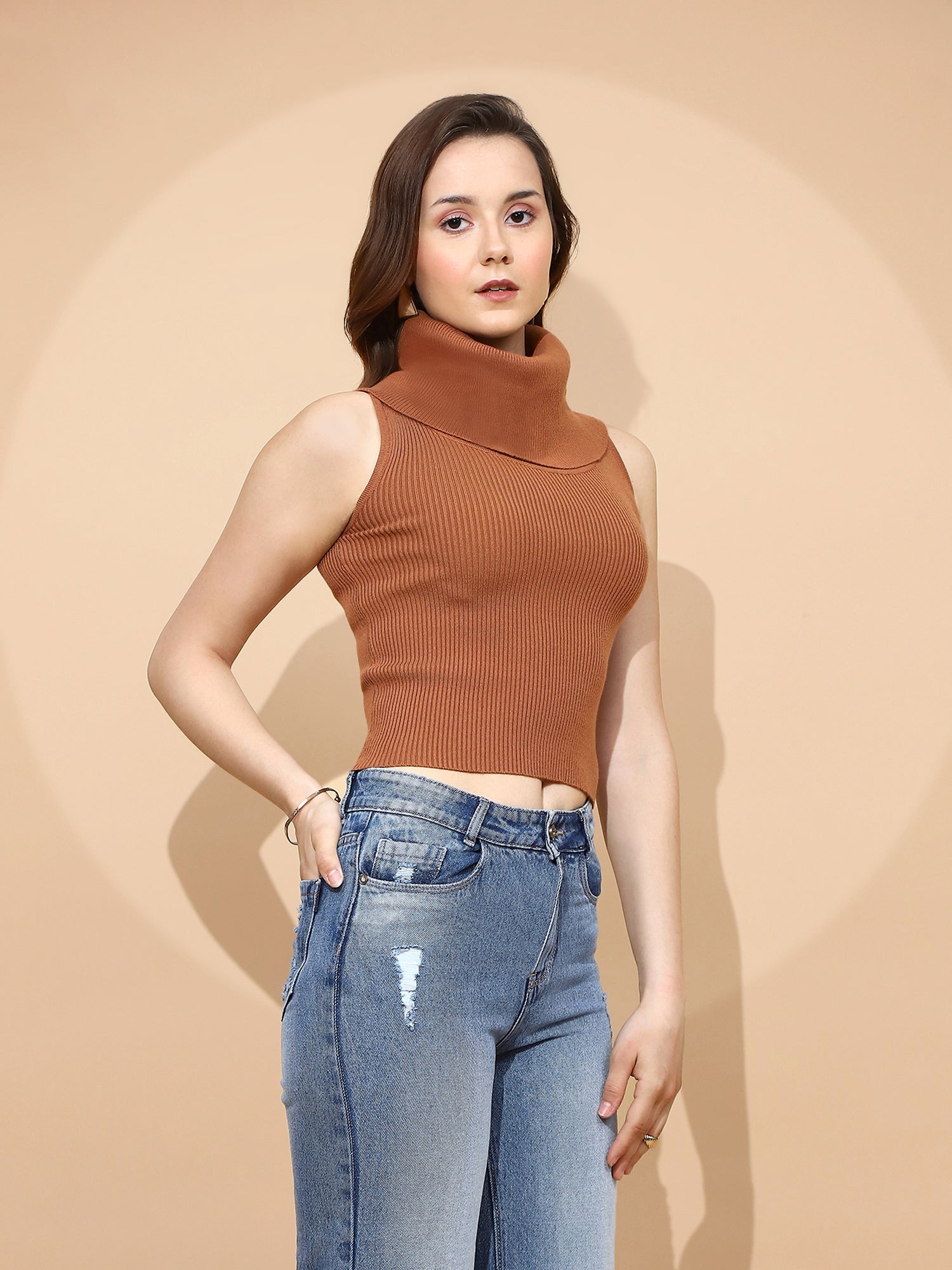 Rust  Skivvy Top - Global Republic