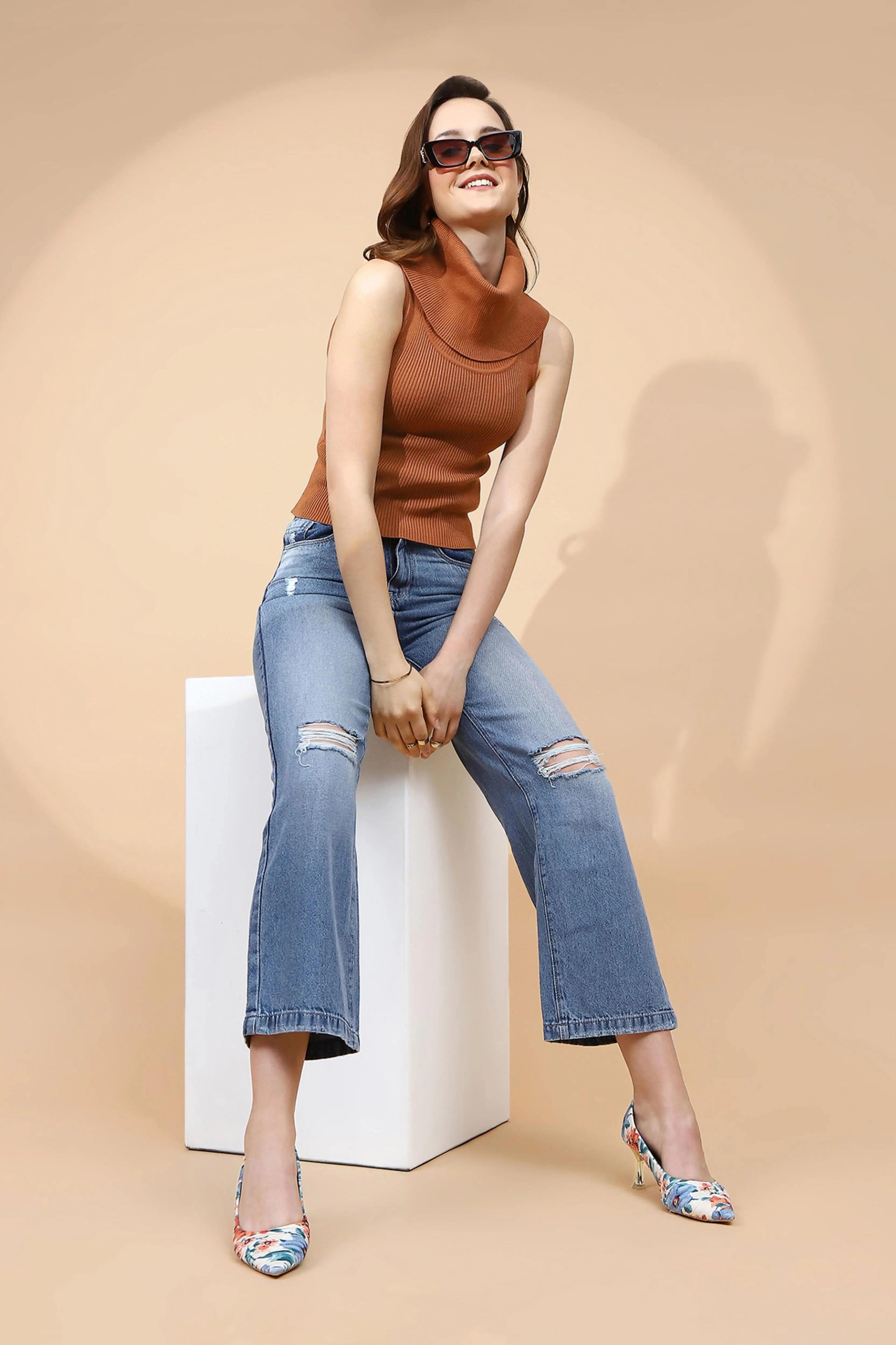 Rust  Skivvy Top - Global Republic