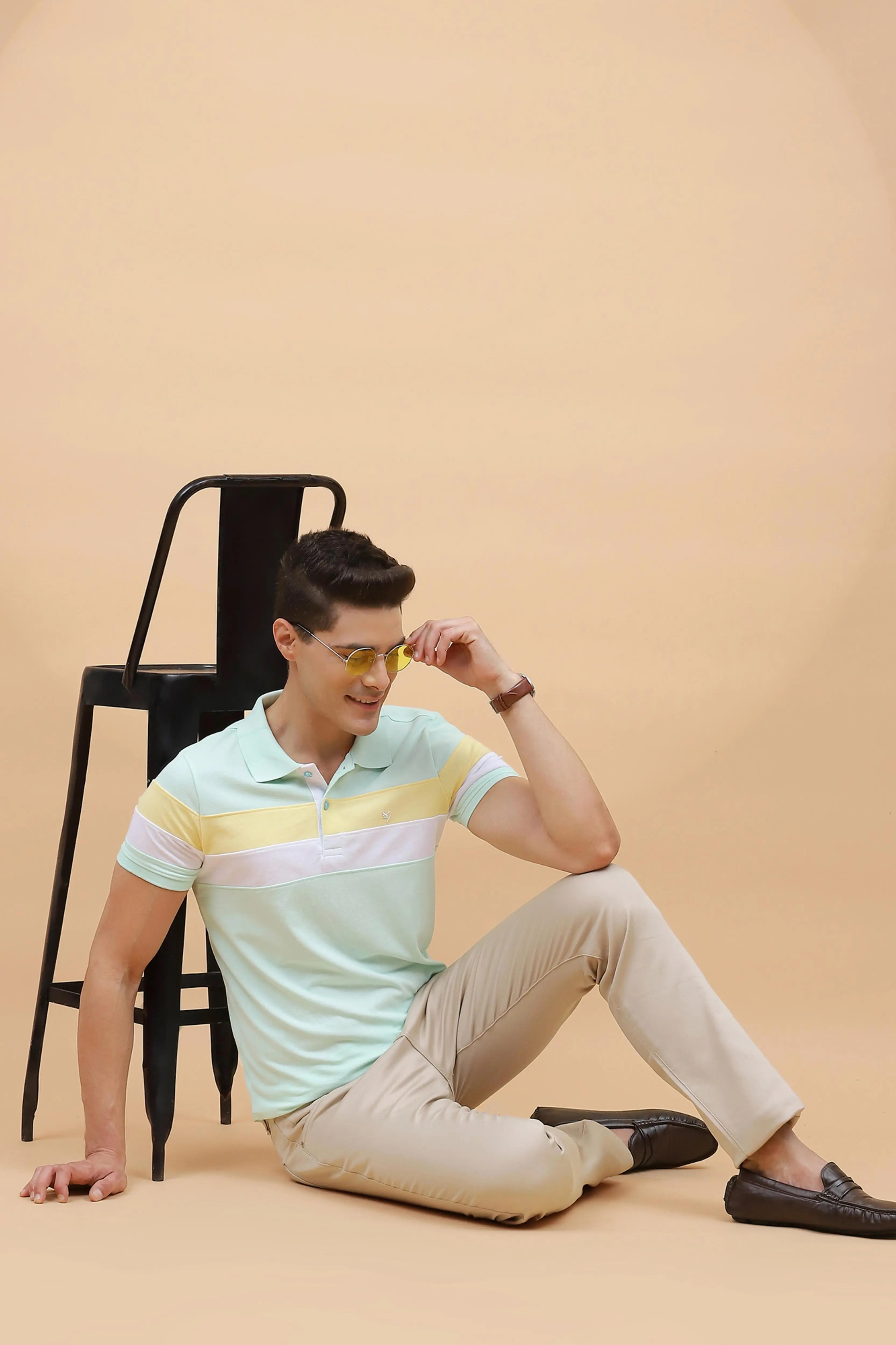 Green Cotton Regular Fit T-Shirt - Global Republic