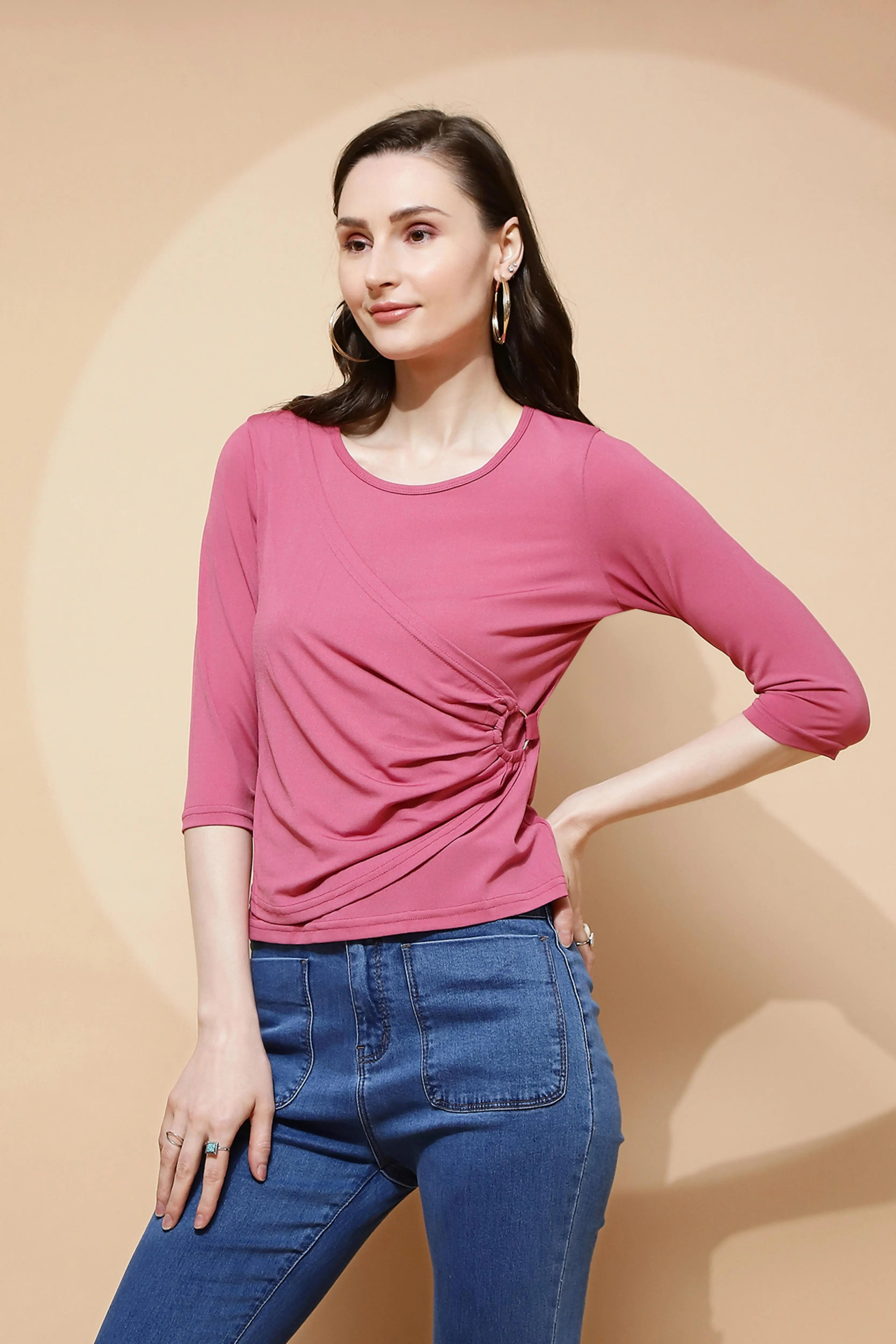 Pink Regular Fit Top - Global Republic