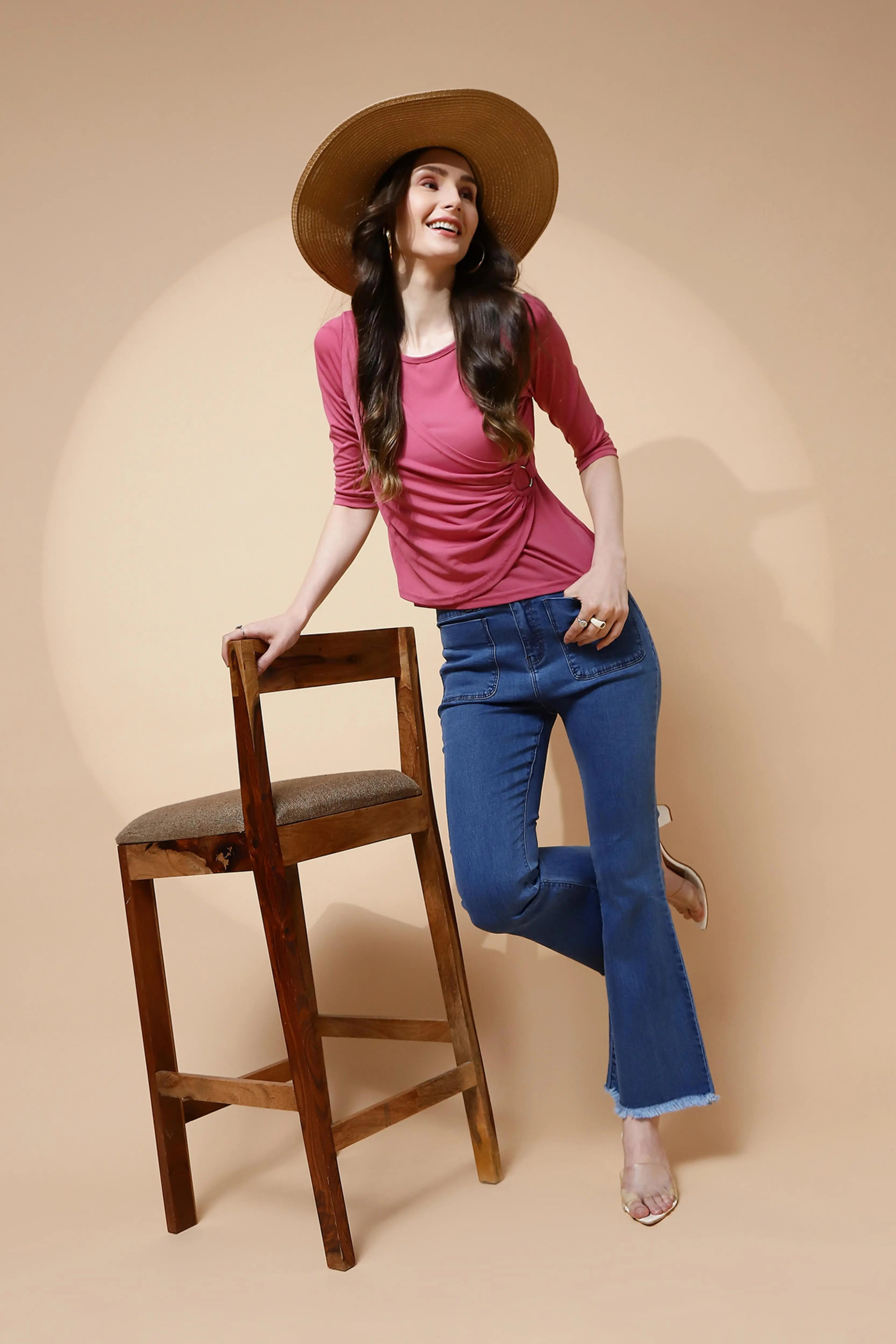 Pink Regular Fit Top - Global Republic