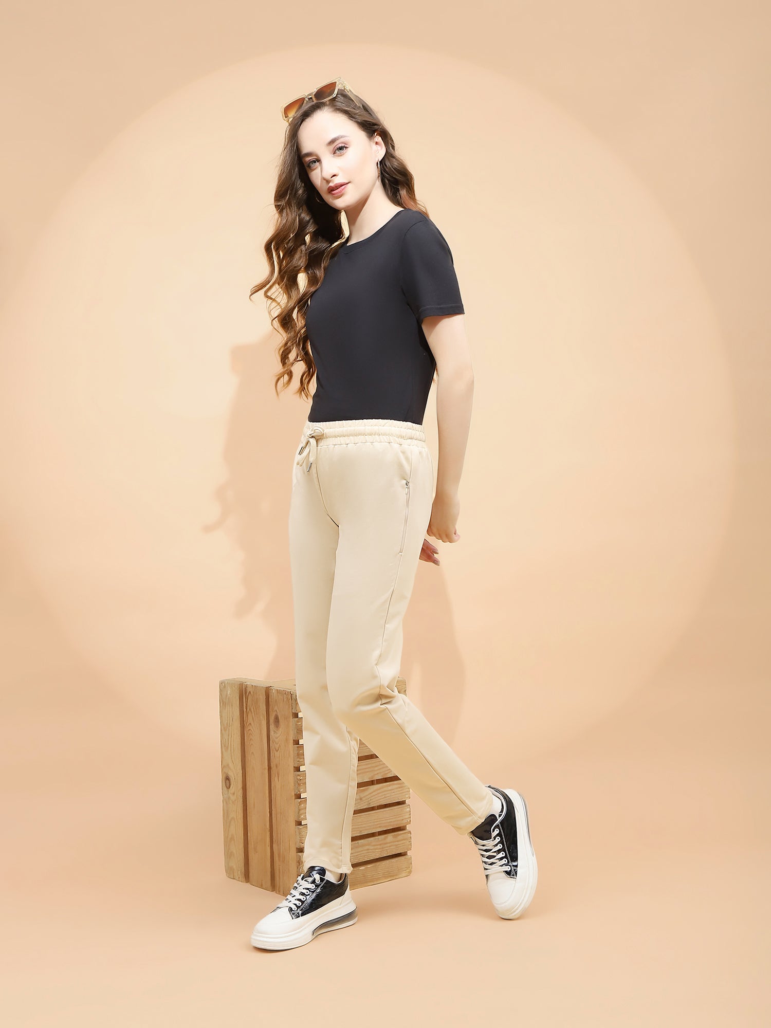 Skin Cotton Blend Regular Fit Lower - Global Republic