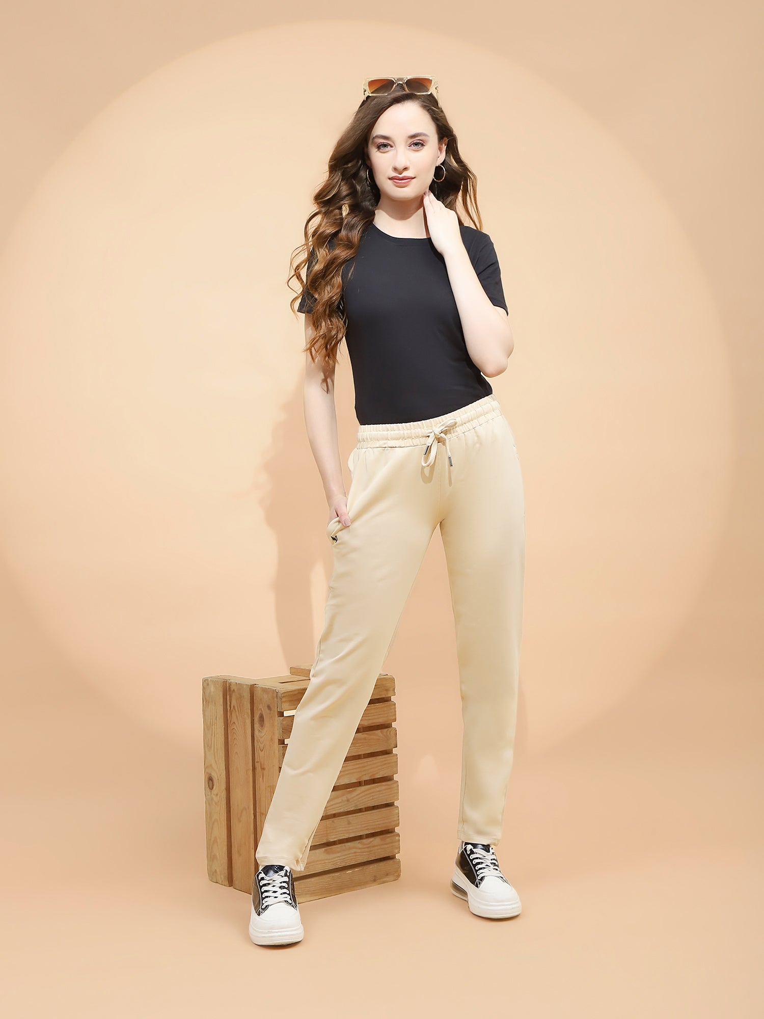 Skin Cotton Blend Regular Fit Lower - Global Republic