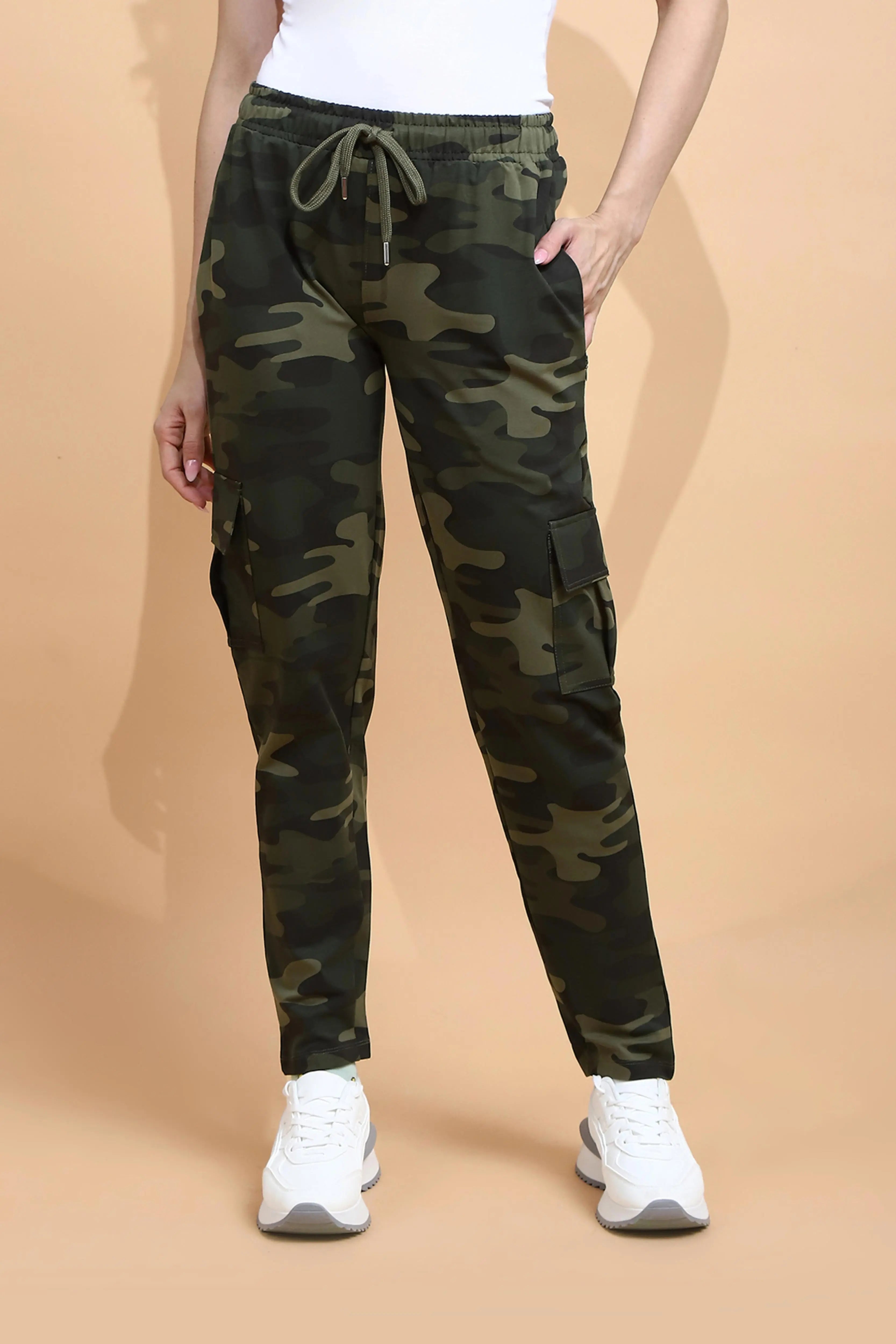 Camo Cotton Blend Regular Fit Cargo - Global Republic
