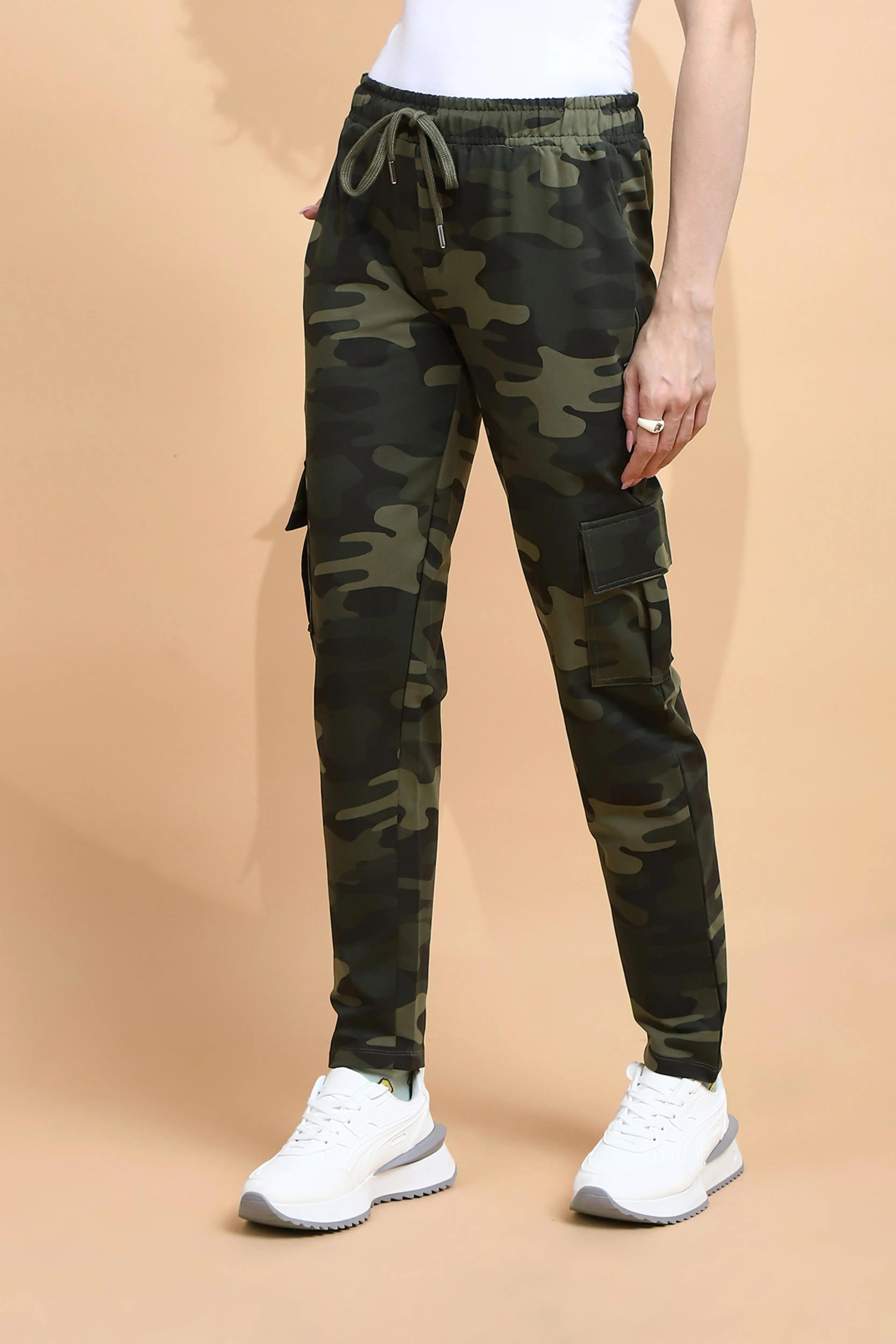 Camo Cotton Blend Regular Fit Cargo - Global Republic