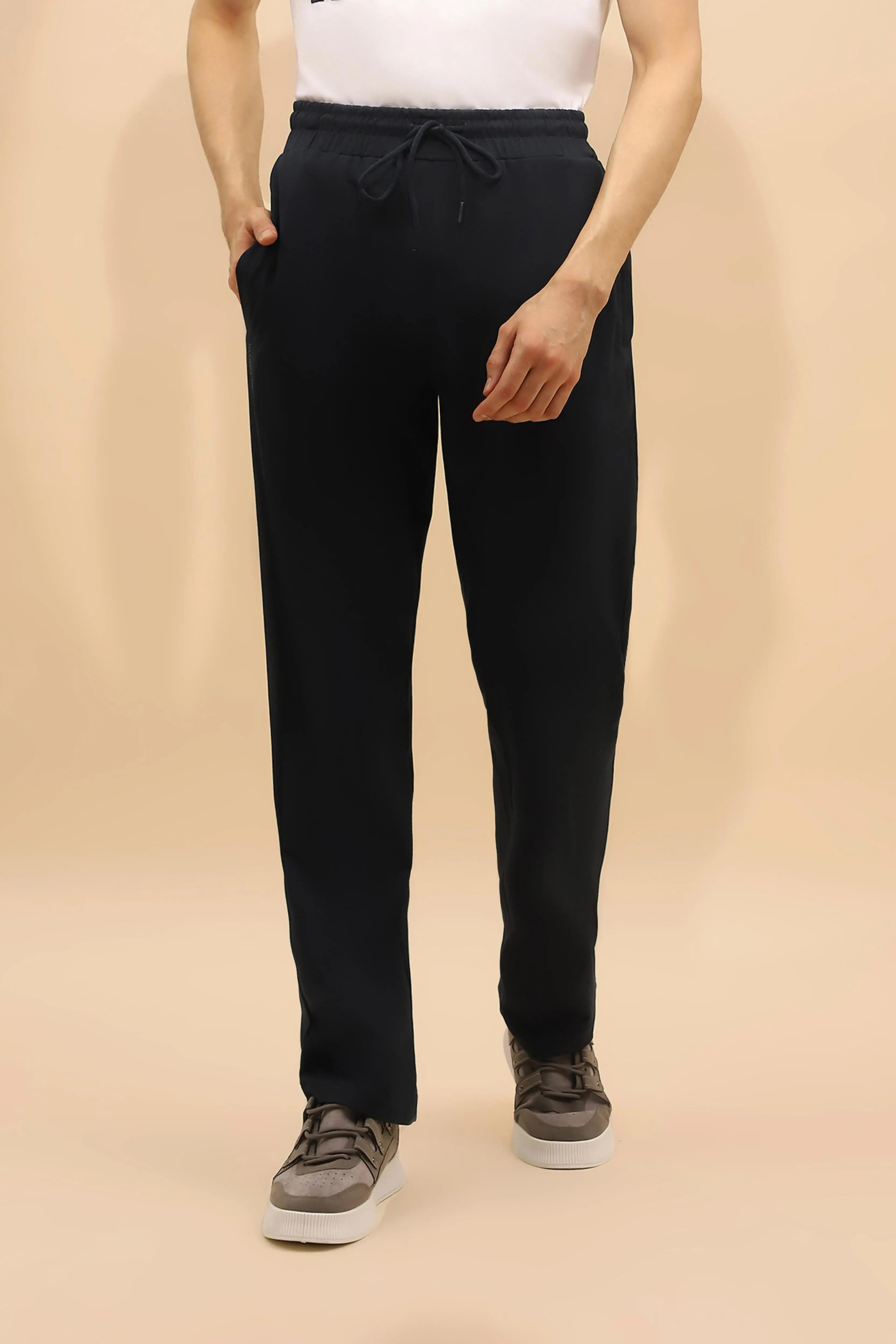 Blue Regular Fit Cotton Blend Lower - Global Republic