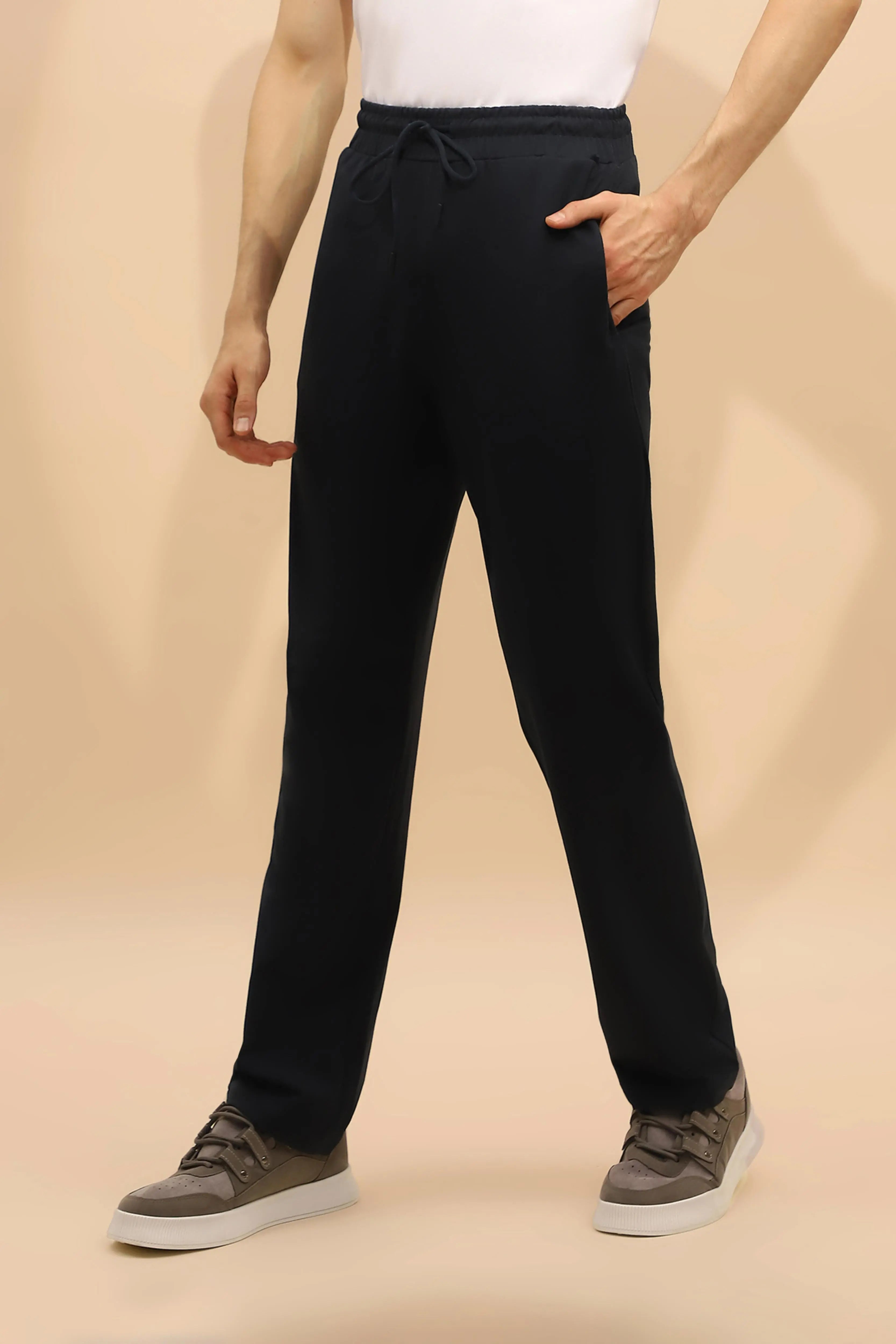 Blue Regular Fit Cotton Blend Lower - Global Republic