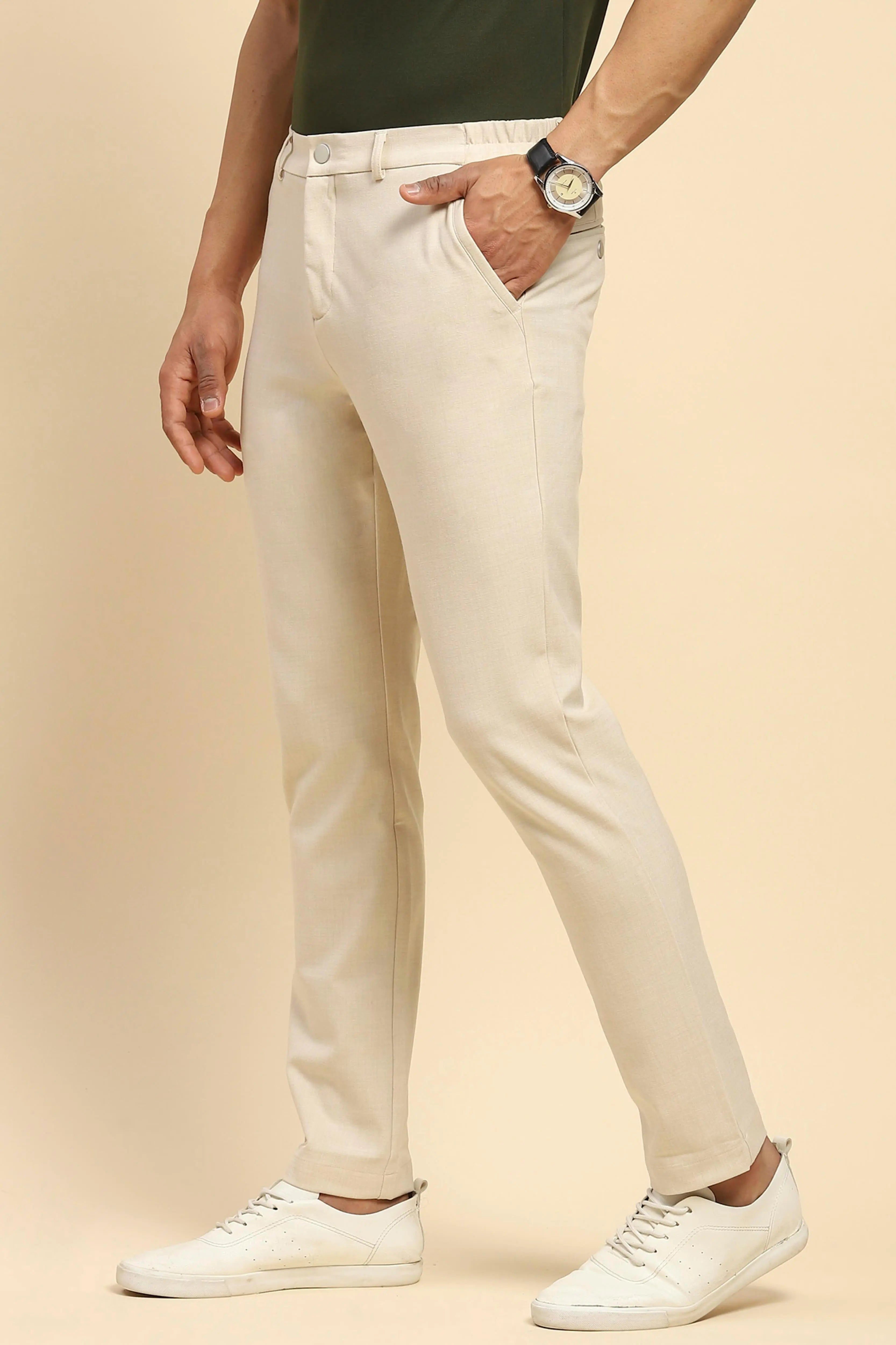 Sable Cotton Blend Trouser - Global Republic