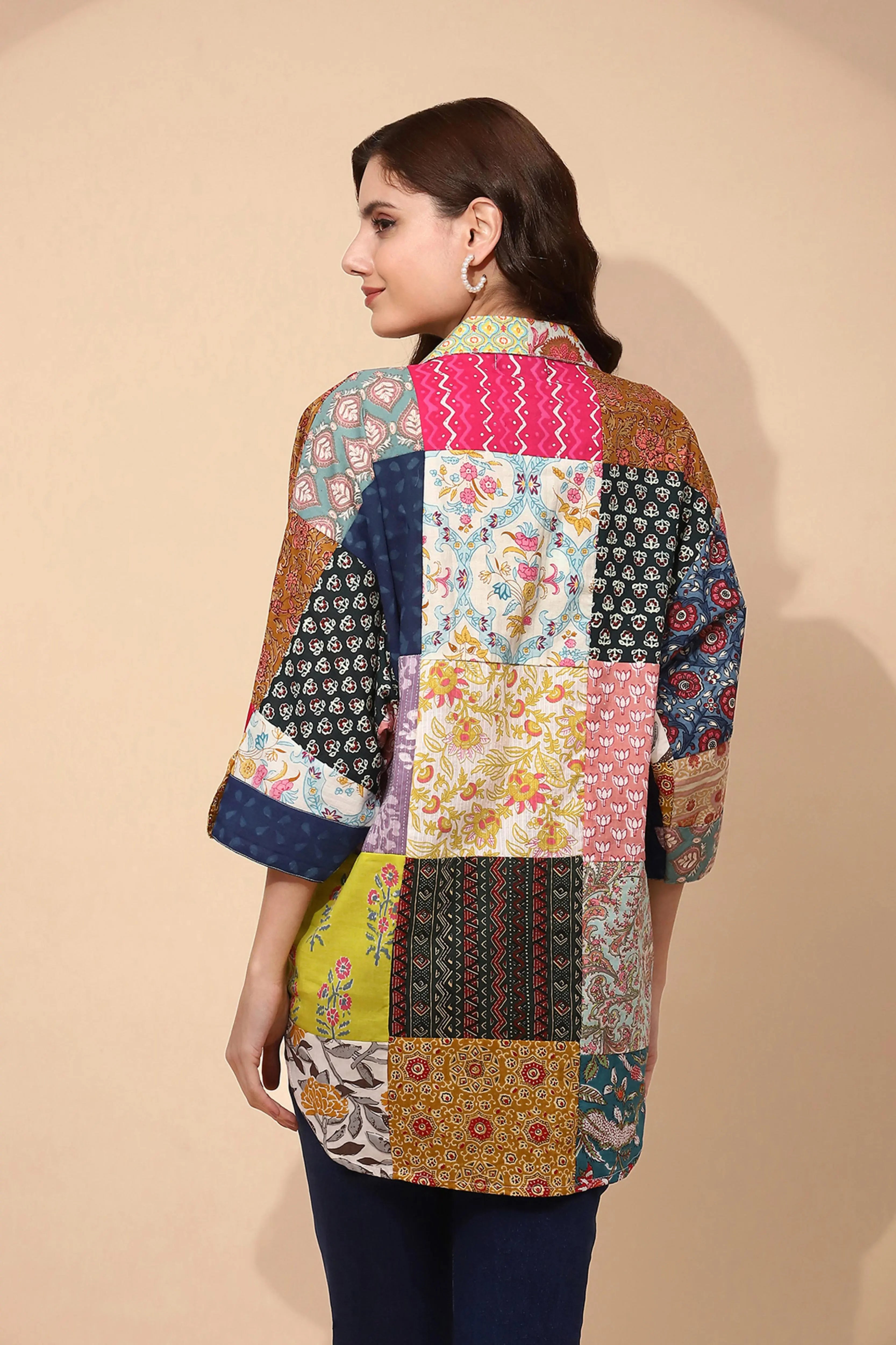 Multicolor Cotton Regular Fit Shirt - Global Republic