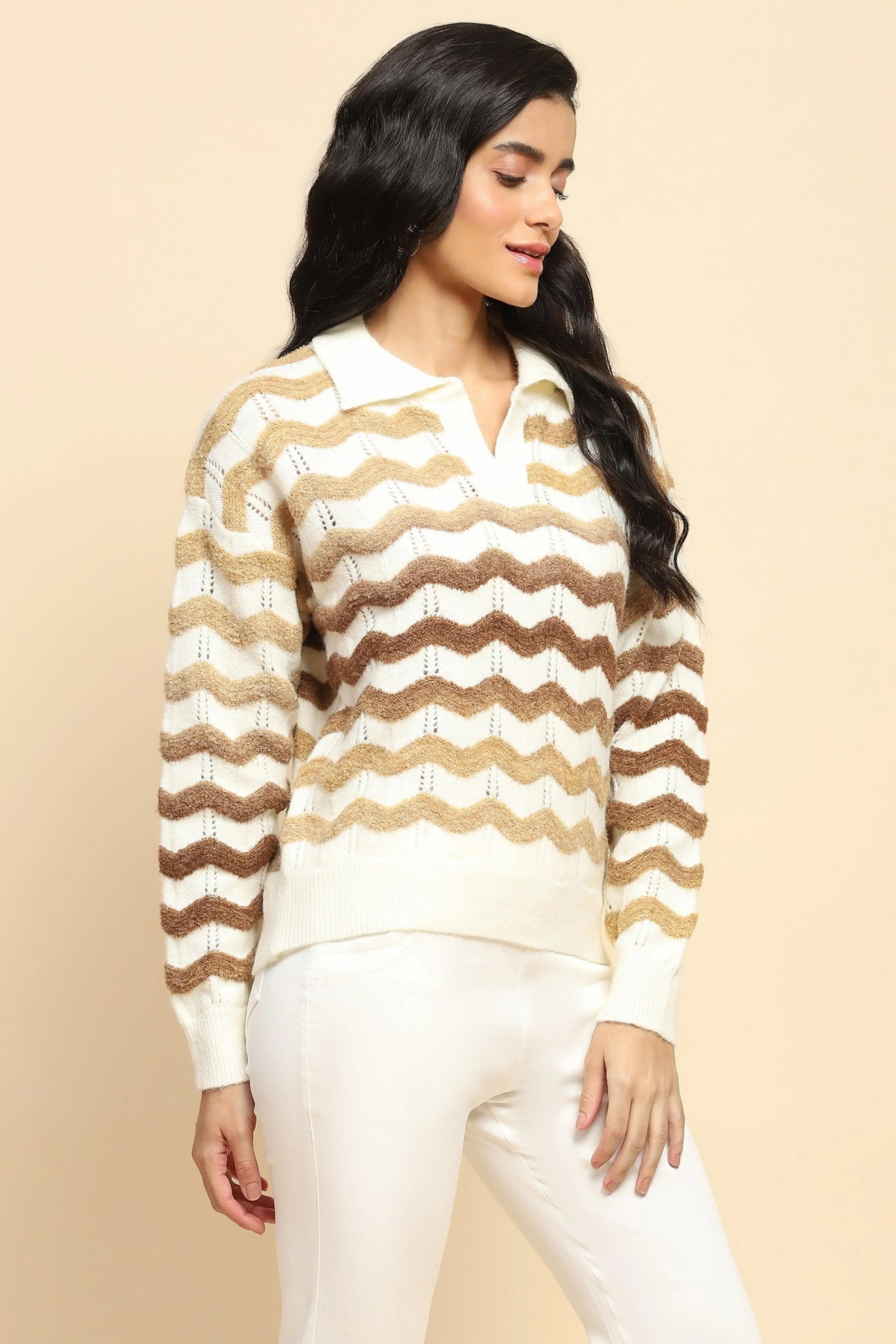 Brown Winter Pullover - Global Republic