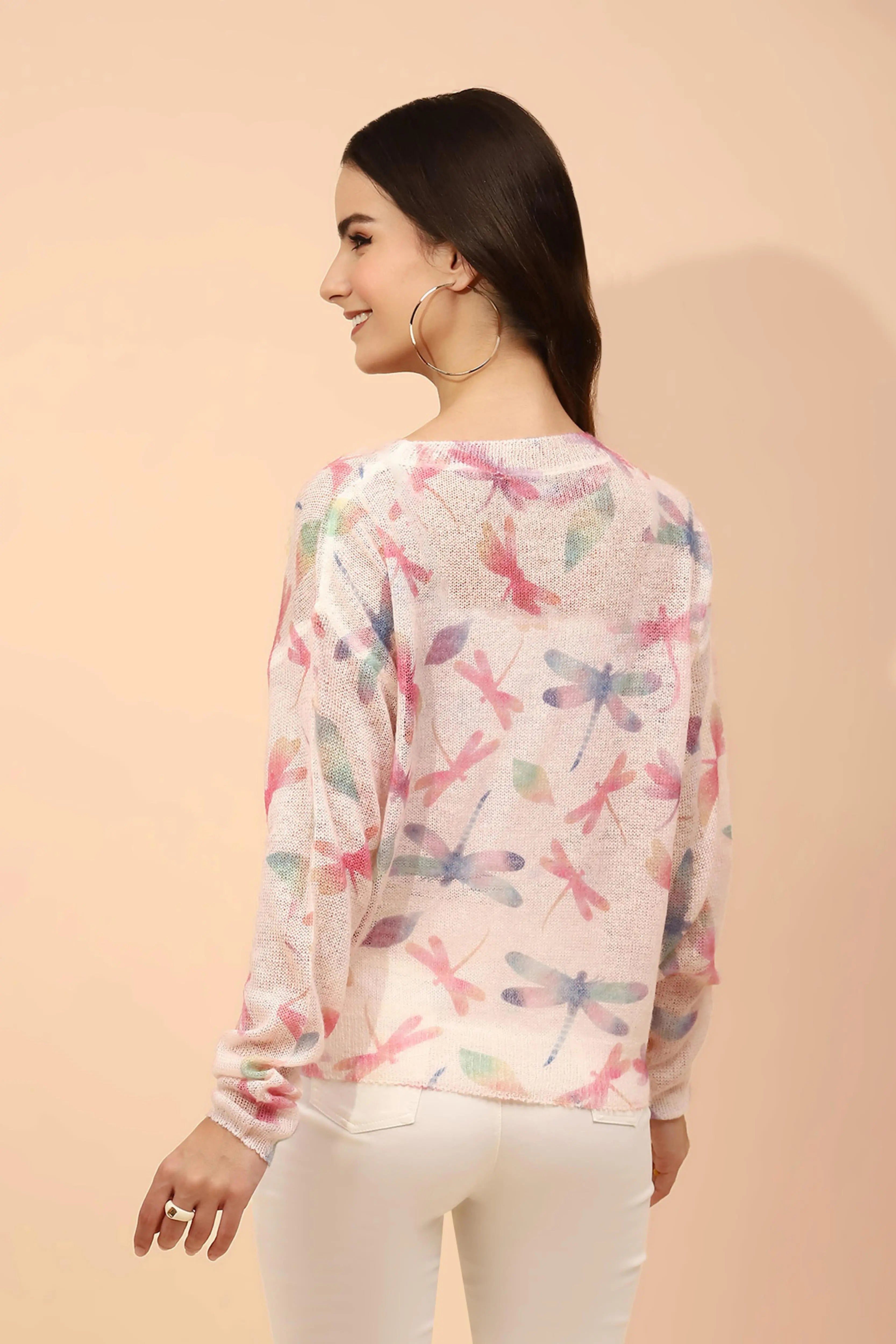 Peach  Loose Winter Top - Global Republic
