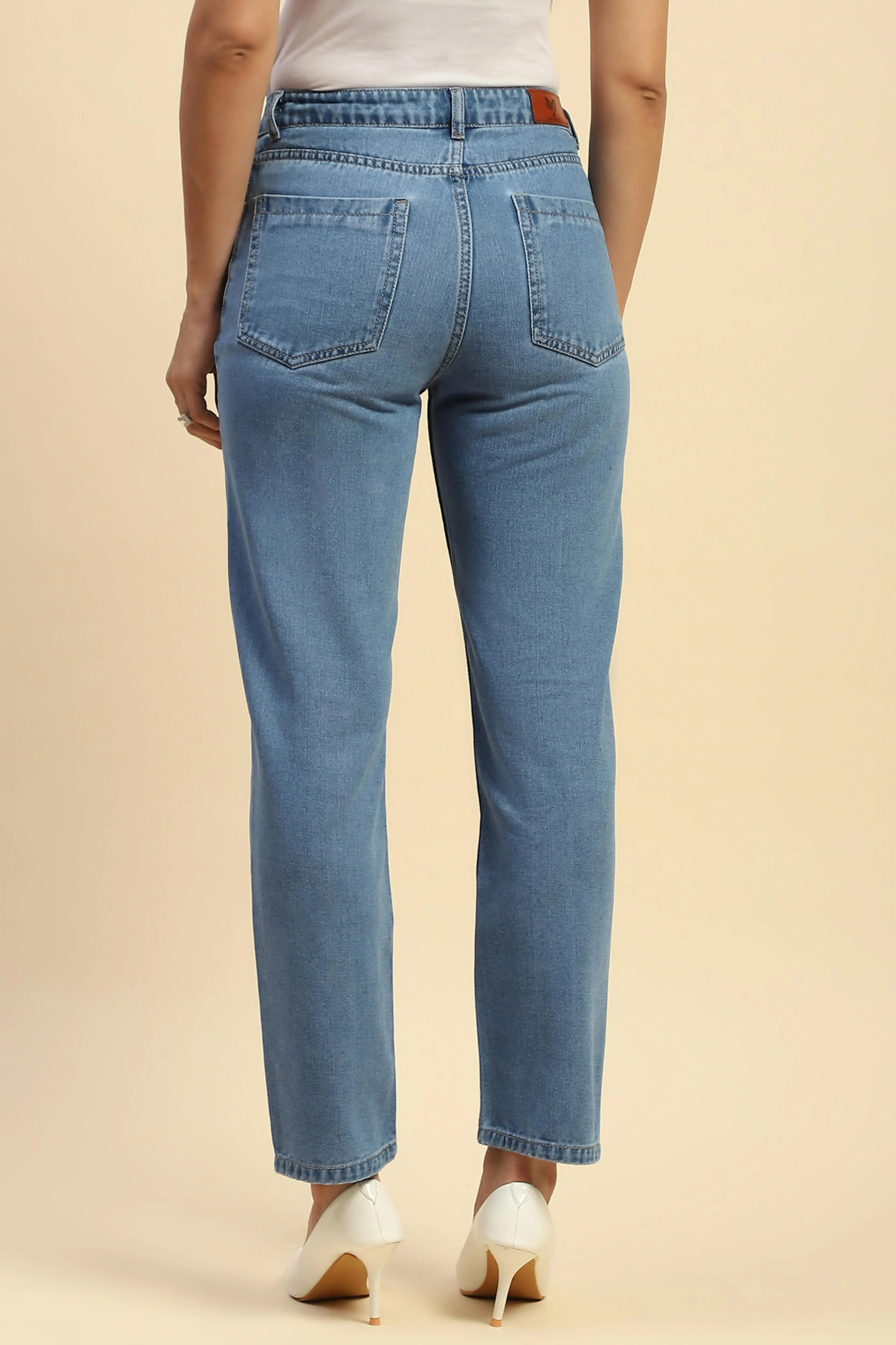 Blue Mom Fit Jeans - Global Republic