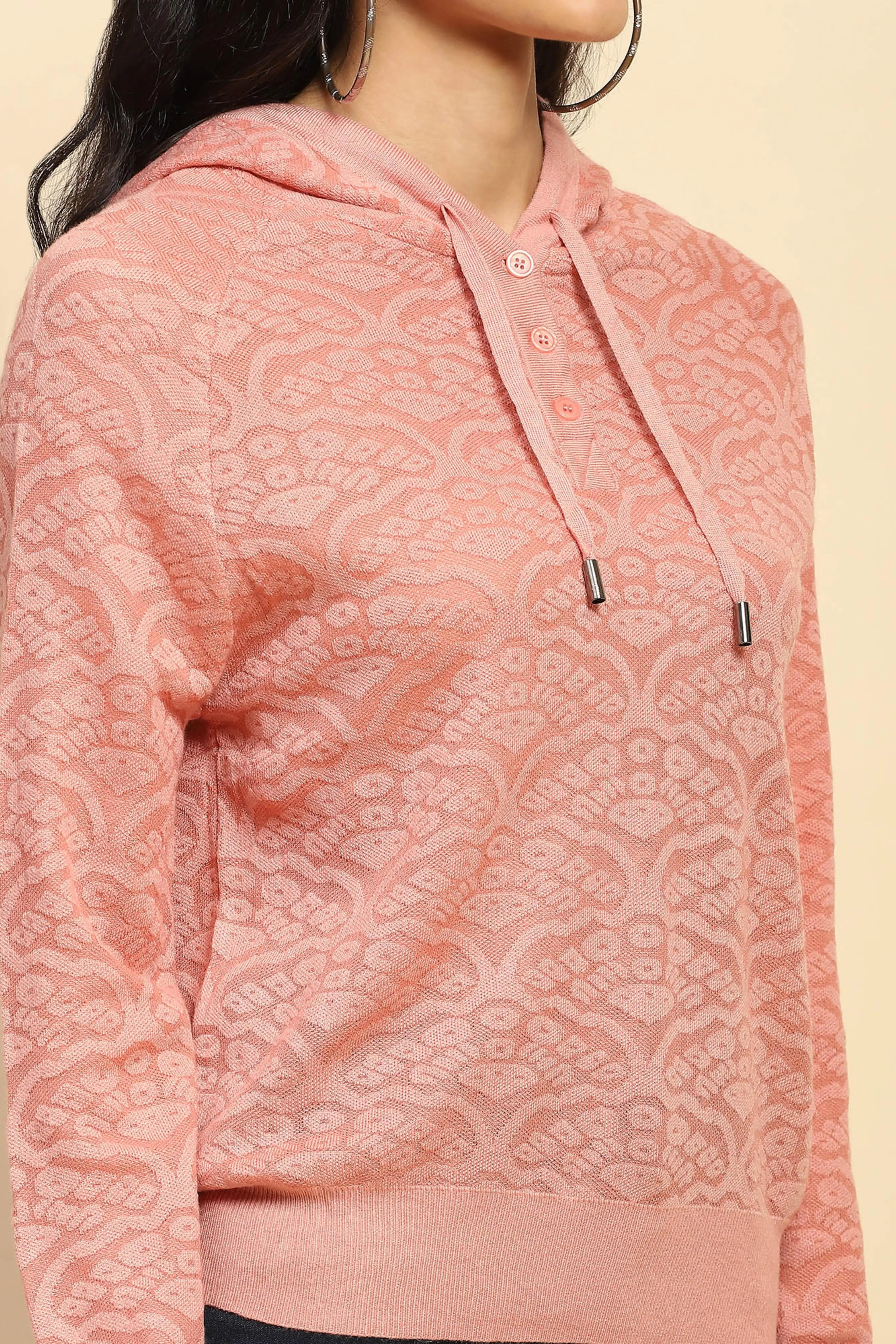 Pink Hood Pullover - Global Republic