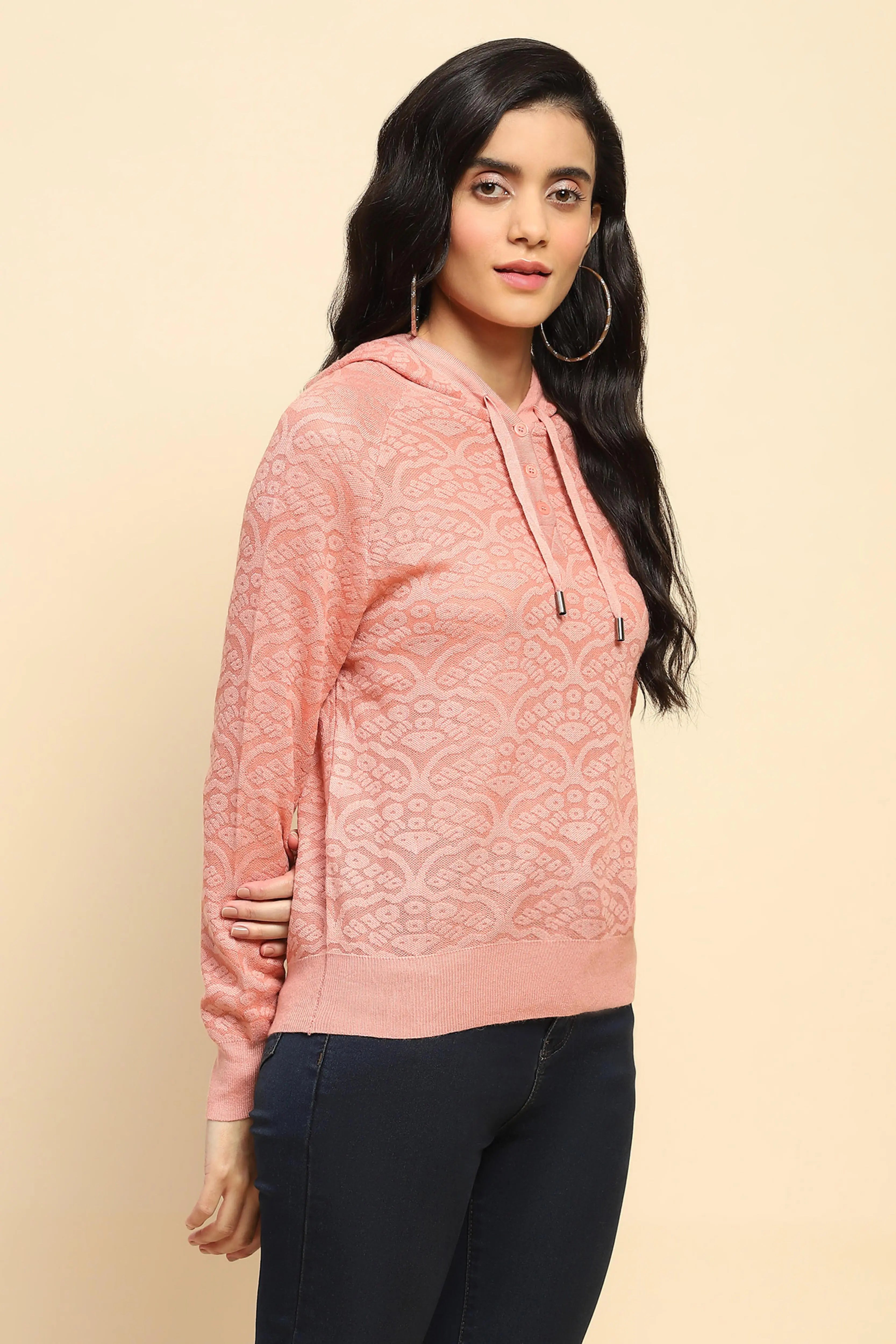 Pink Hood Pullover - Global Republic