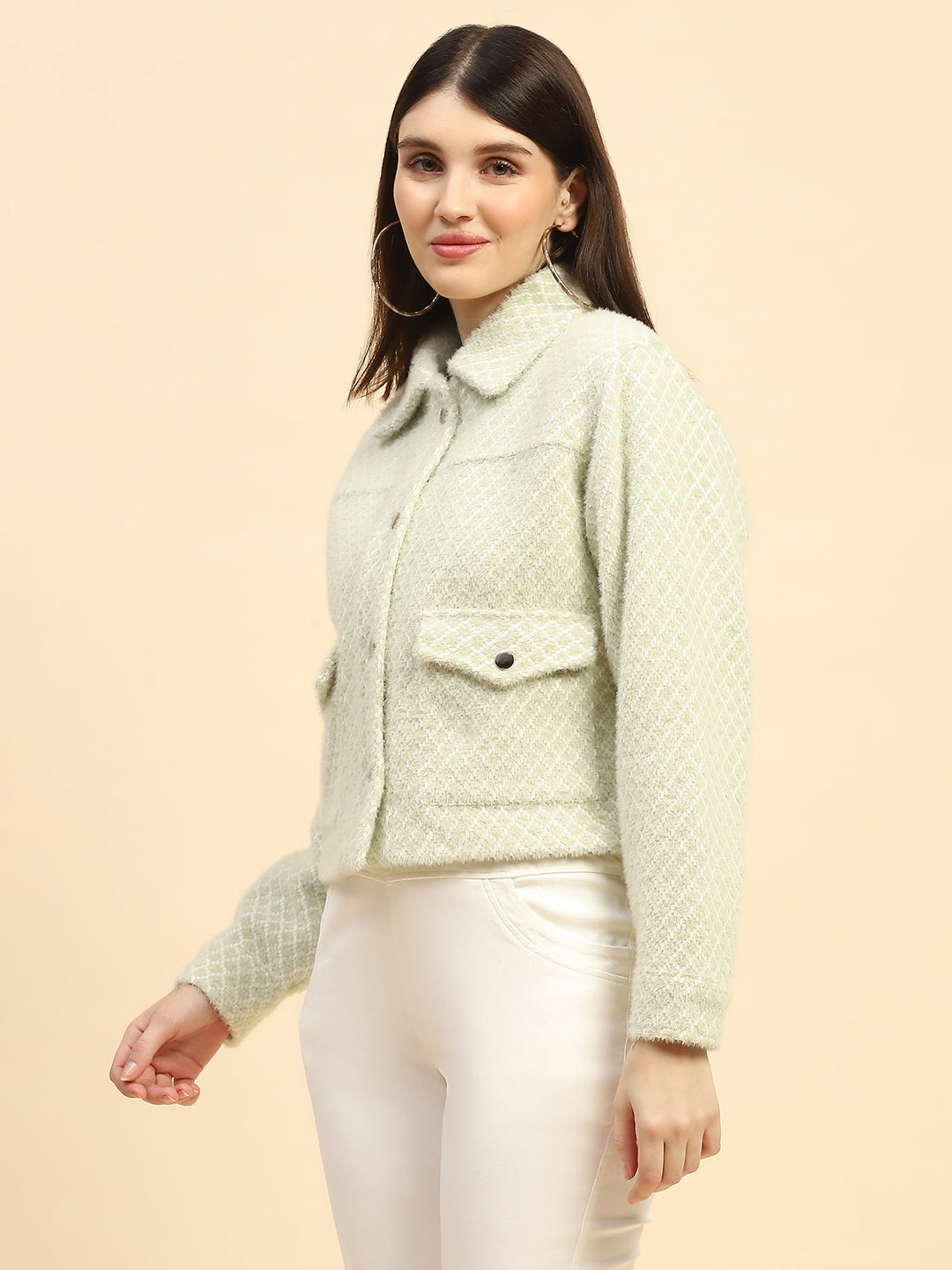 Green Checkerd Jacket - Global Republic